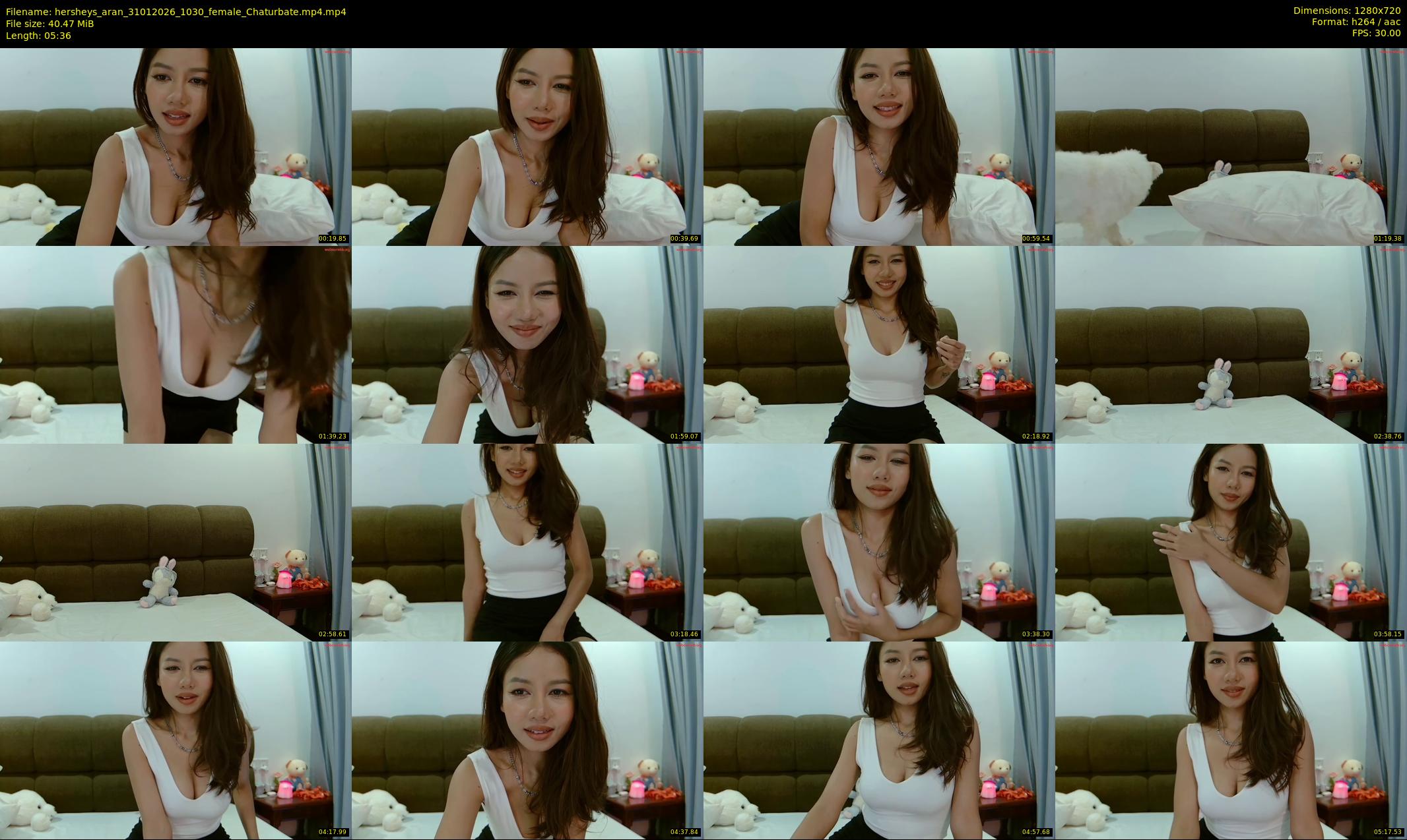 hersheys_aran — 6 minute Chaturbate female cam show recording, 720p, Jan 31, 2026