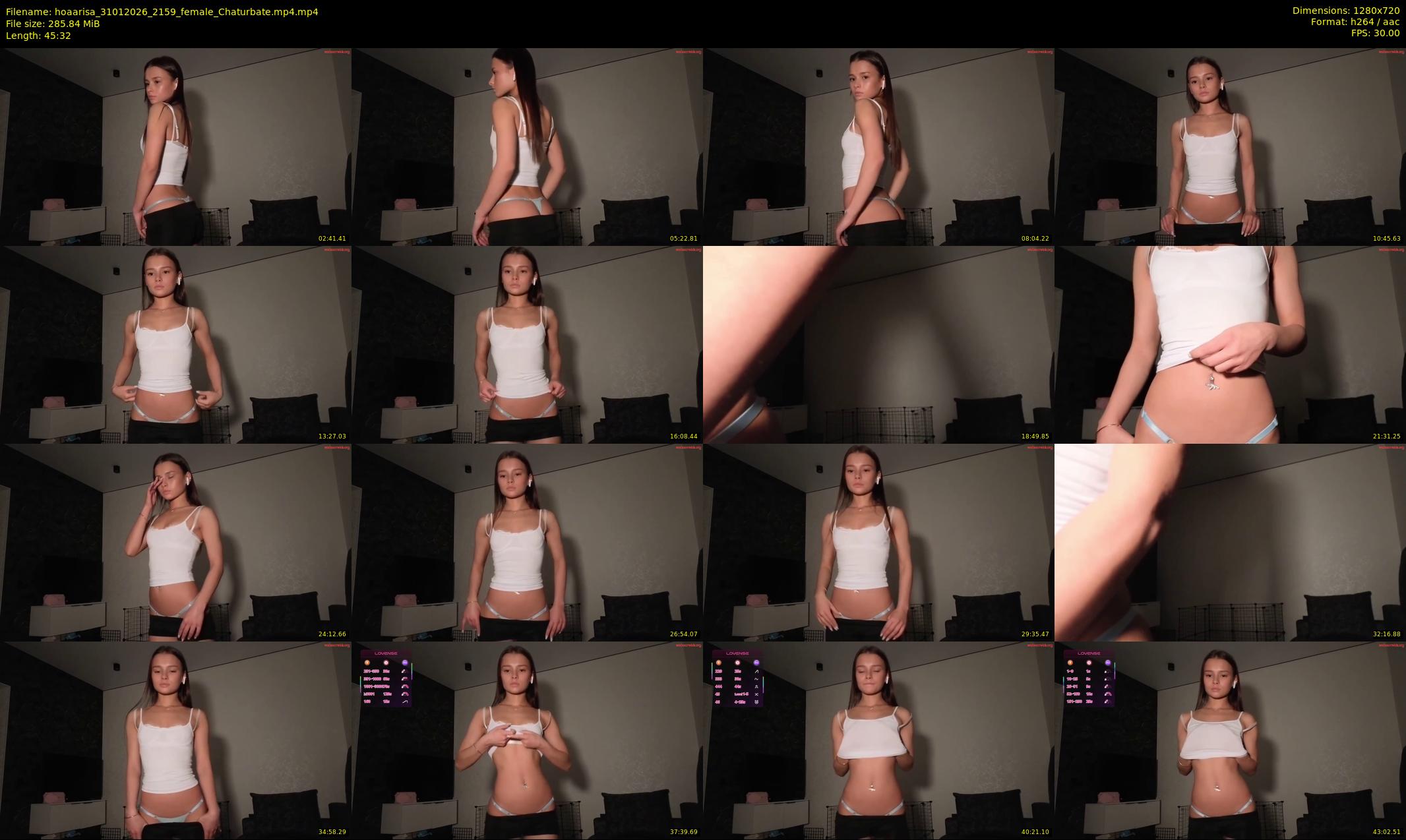 hoaarisa — 46 minute Chaturbate female cam show recording, 720p, Jan 31, 2026