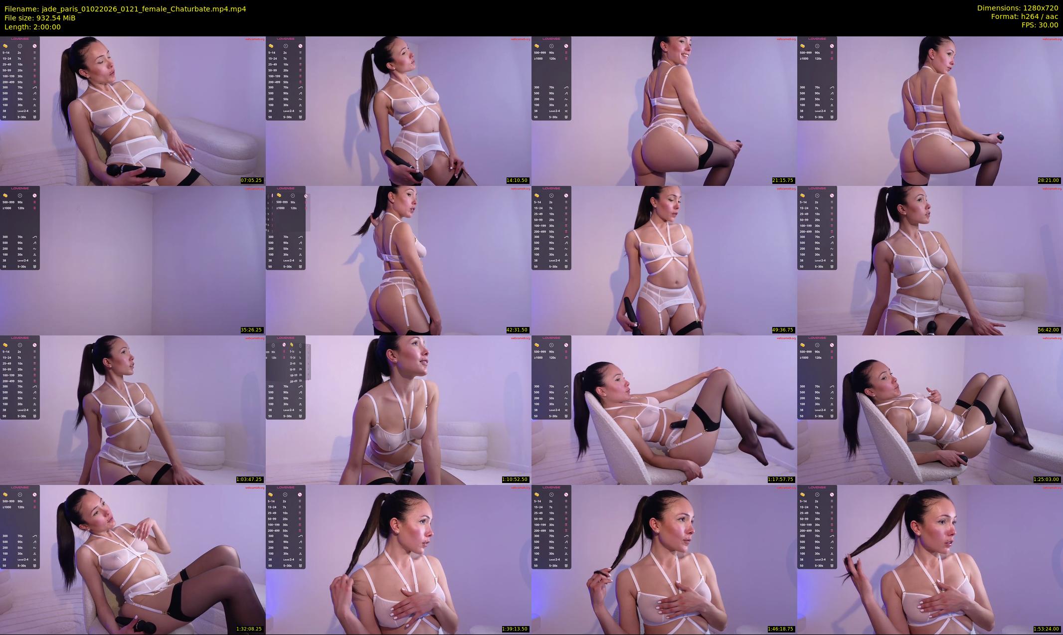jade_paris — 120 minute Chaturbate female cam show recording, 720p, Feb 1, 2026