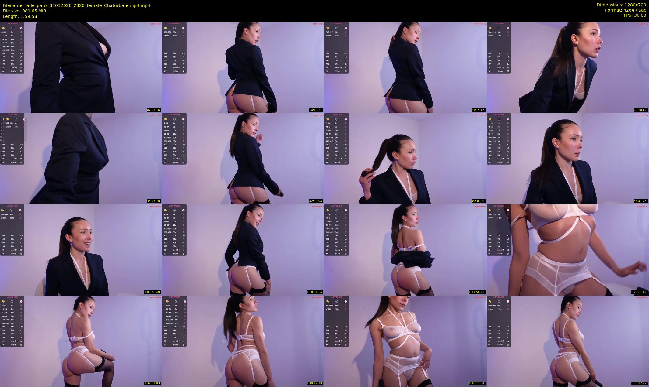 jade_paris — 120 minute Chaturbate female cam show recording, 720p, Jan 31, 2026