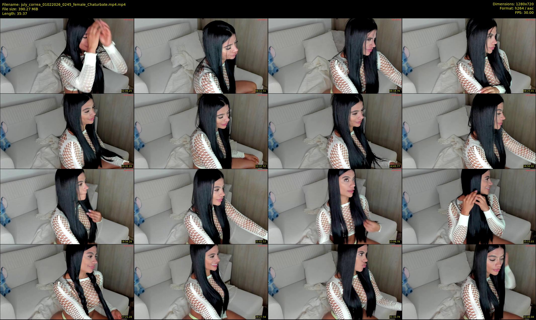 july_correa — 36 minute Chaturbate female cam show recording, 720p, Feb 1, 2026