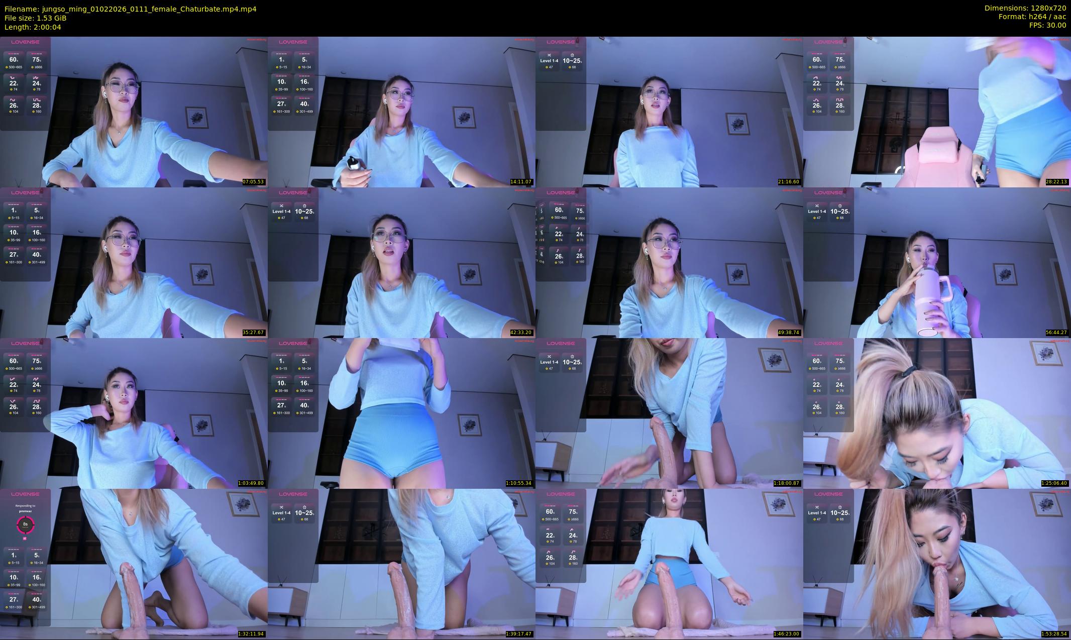 jungso_ming — 121 minute Chaturbate female cam show recording, 720p, Feb 1, 2026
