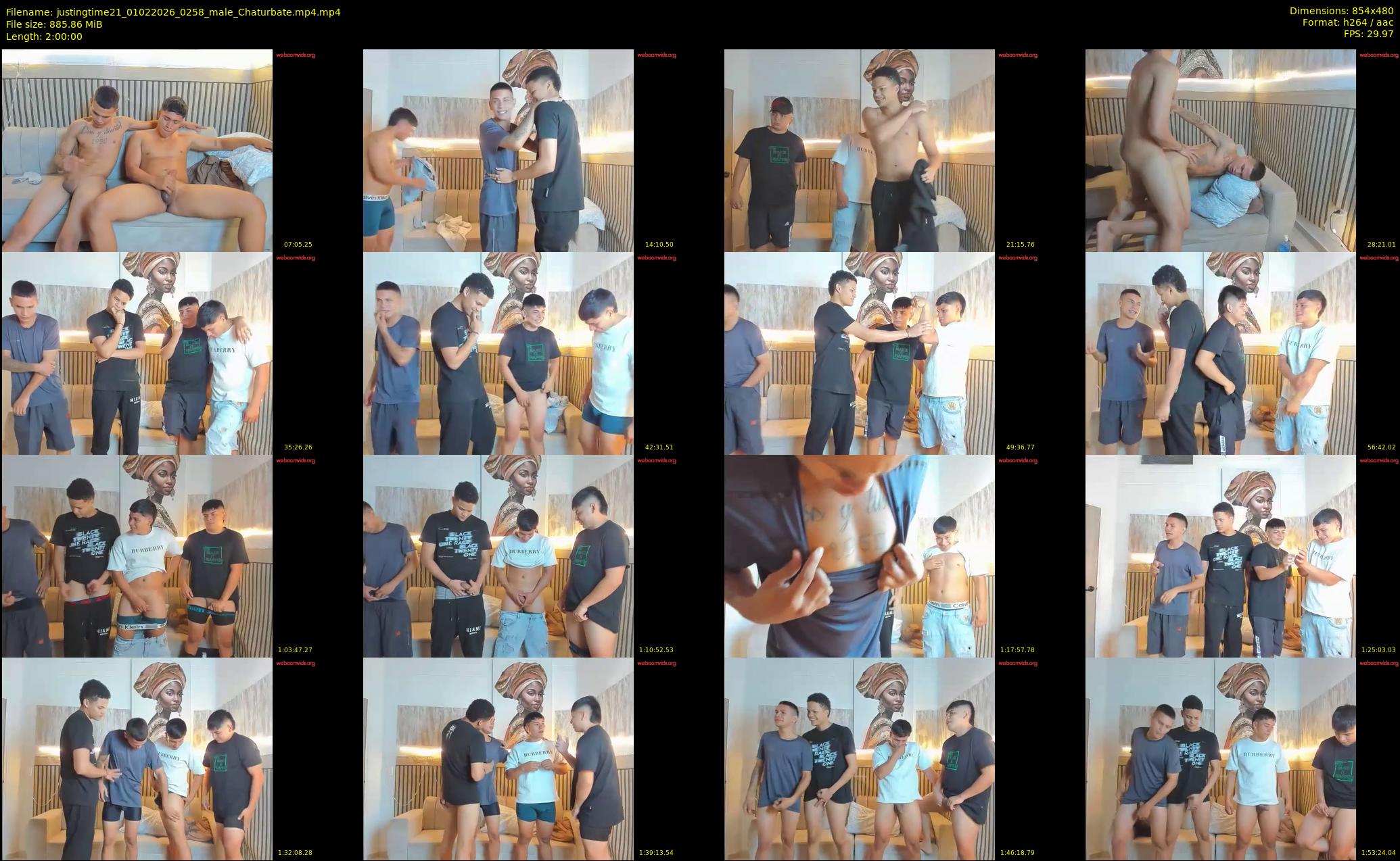 justingtime21 — 120 minute Chaturbate male cam show recording, 480p, Feb 1, 2026