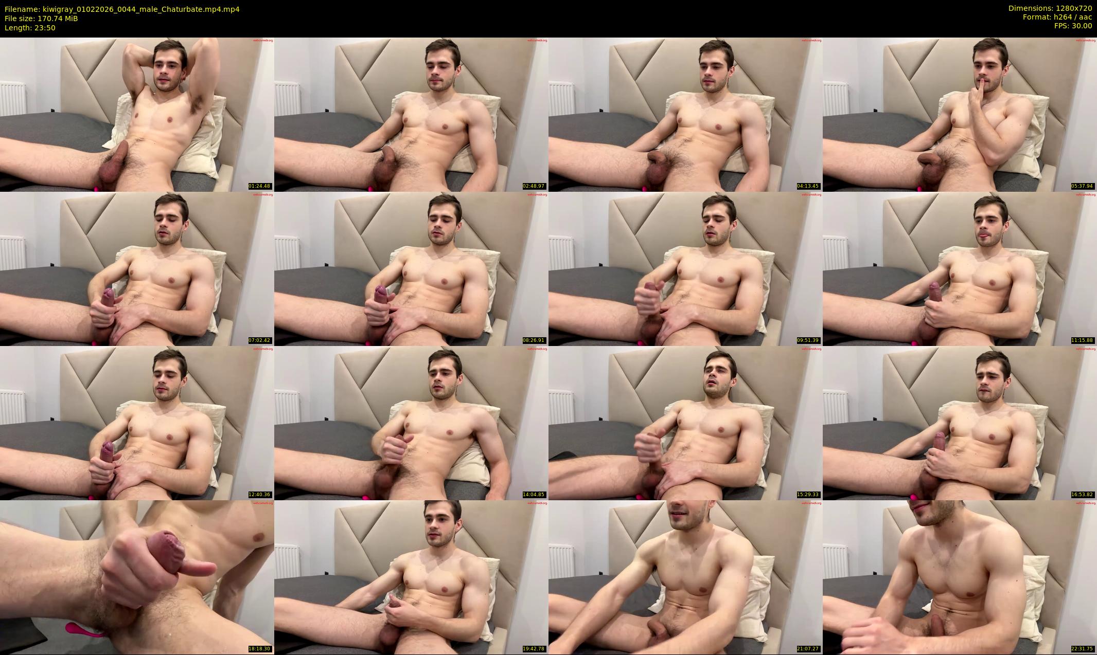 kiwigray — 24 minute Chaturbate male cam show recording, 720p, Feb 1, 2026