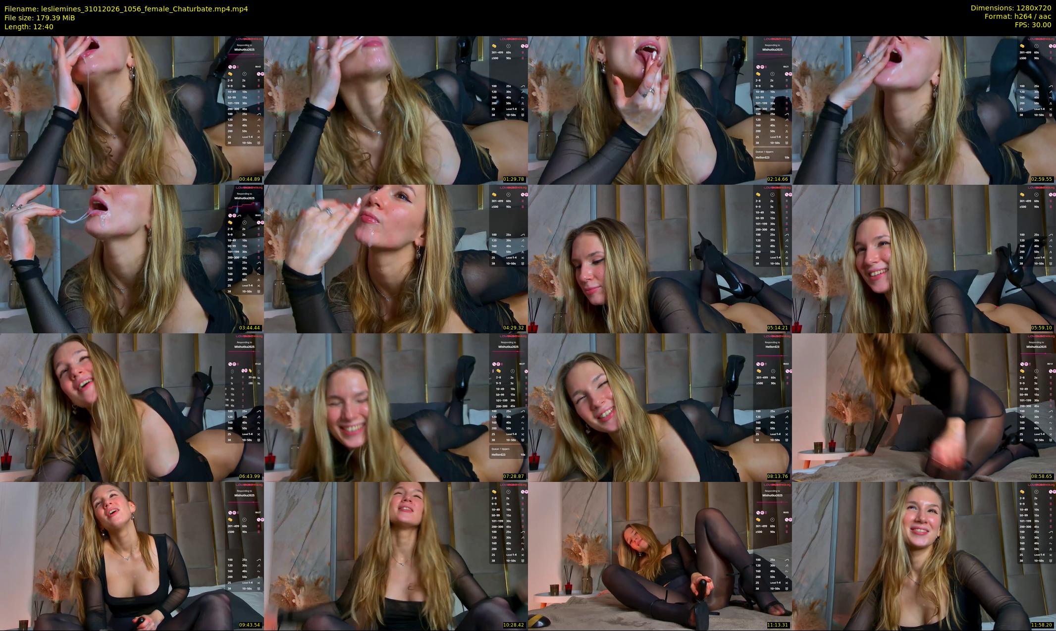 lesliemines — 13 minute Chaturbate female cam show recording, 720p, Jan 31, 2026