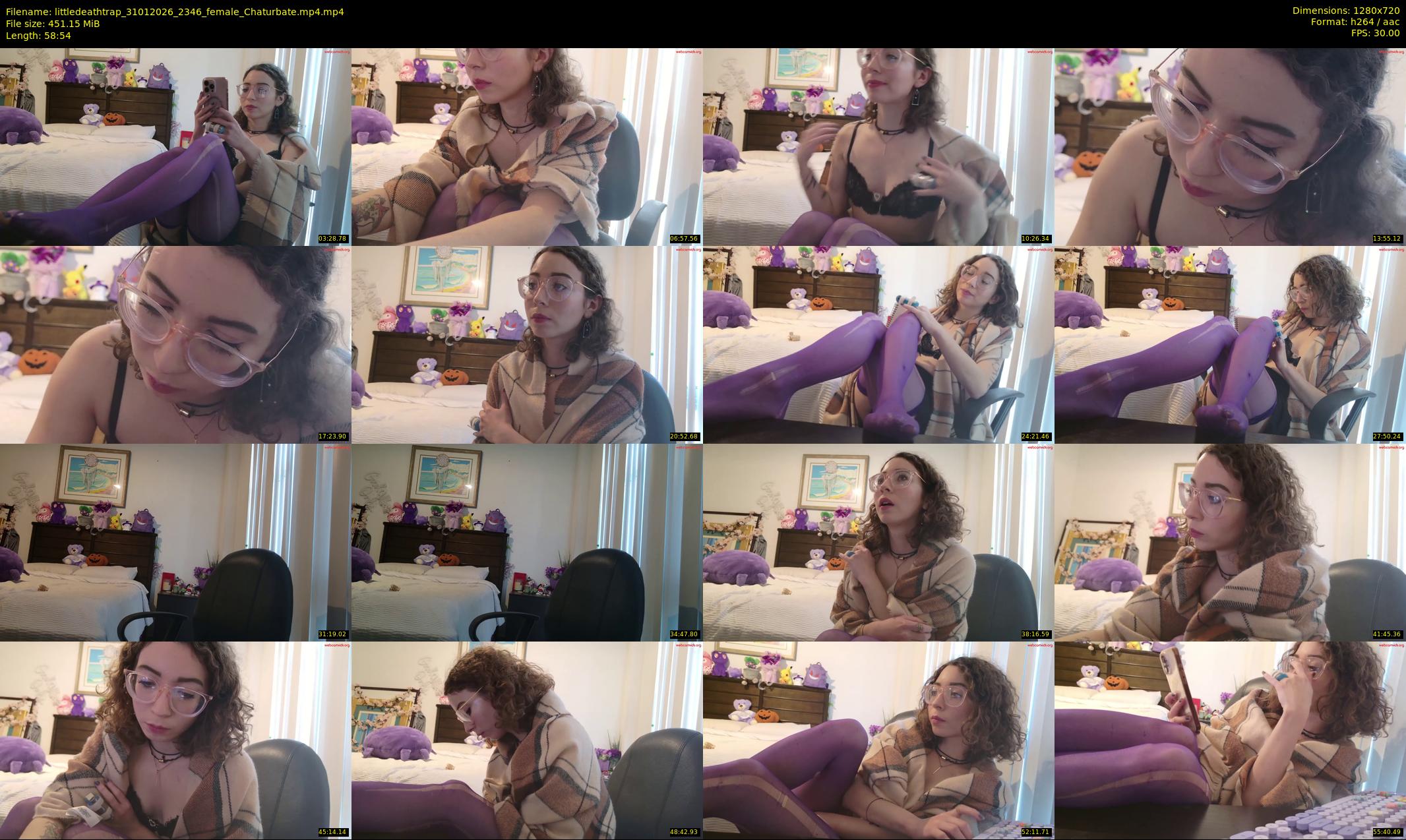 littledeathtrap — 59 minute Chaturbate female cam show recording, 720p, Jan 31, 2026