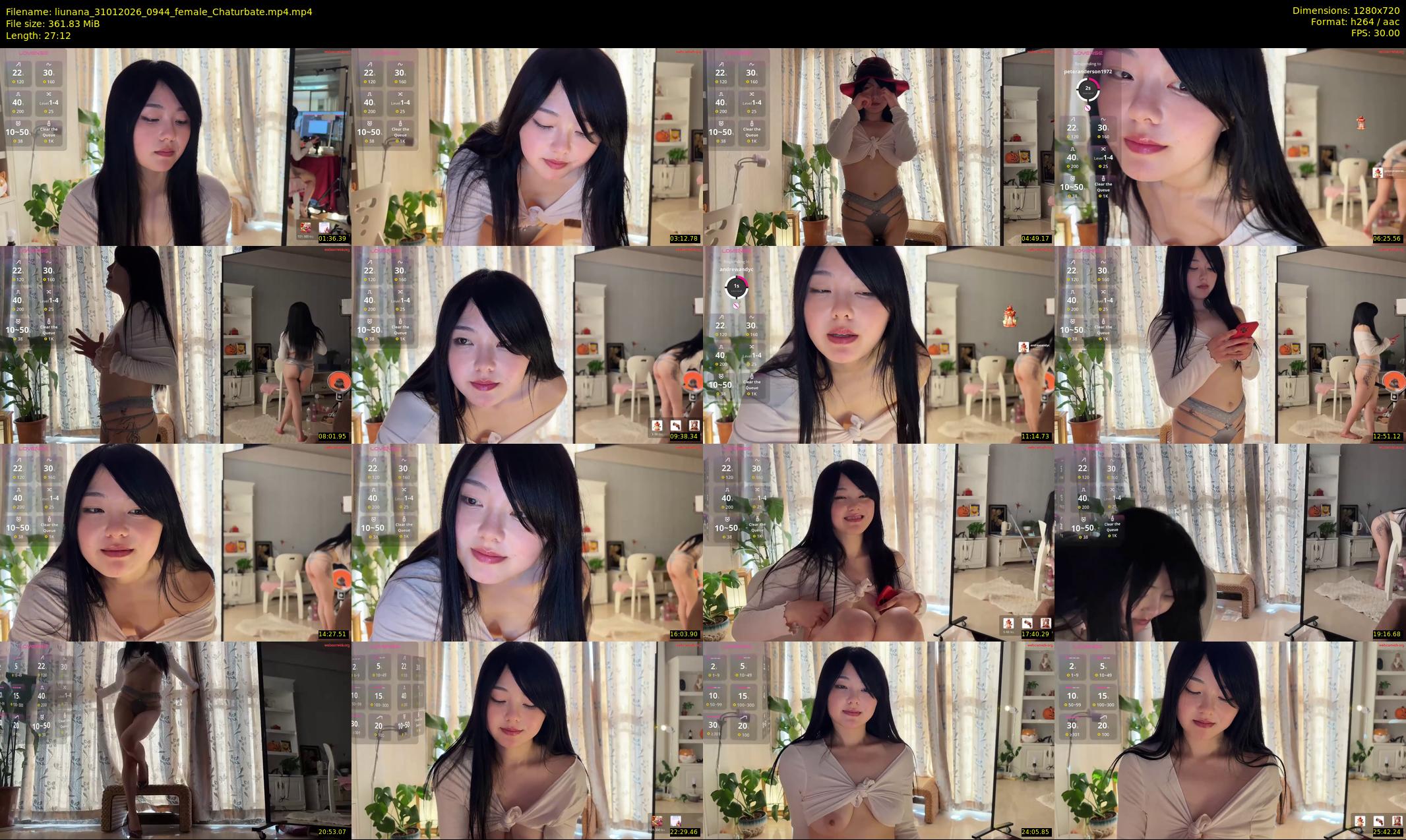 liunana — 28 minute Chaturbate female cam show recording, 720p, Jan 31, 2026