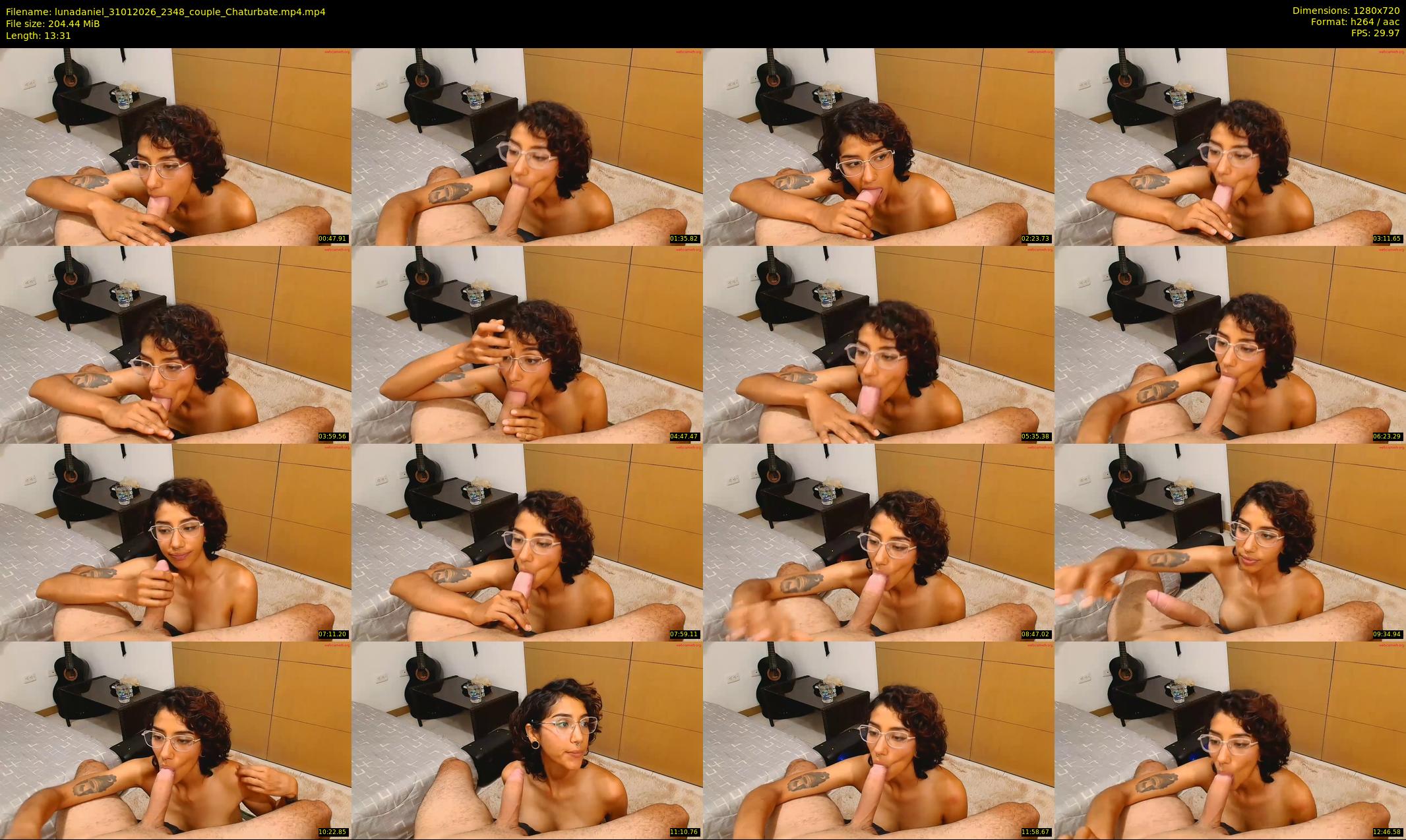 lunadaniel — 14 minute Chaturbate couple cam show recording, 720p, Jan 31, 2026