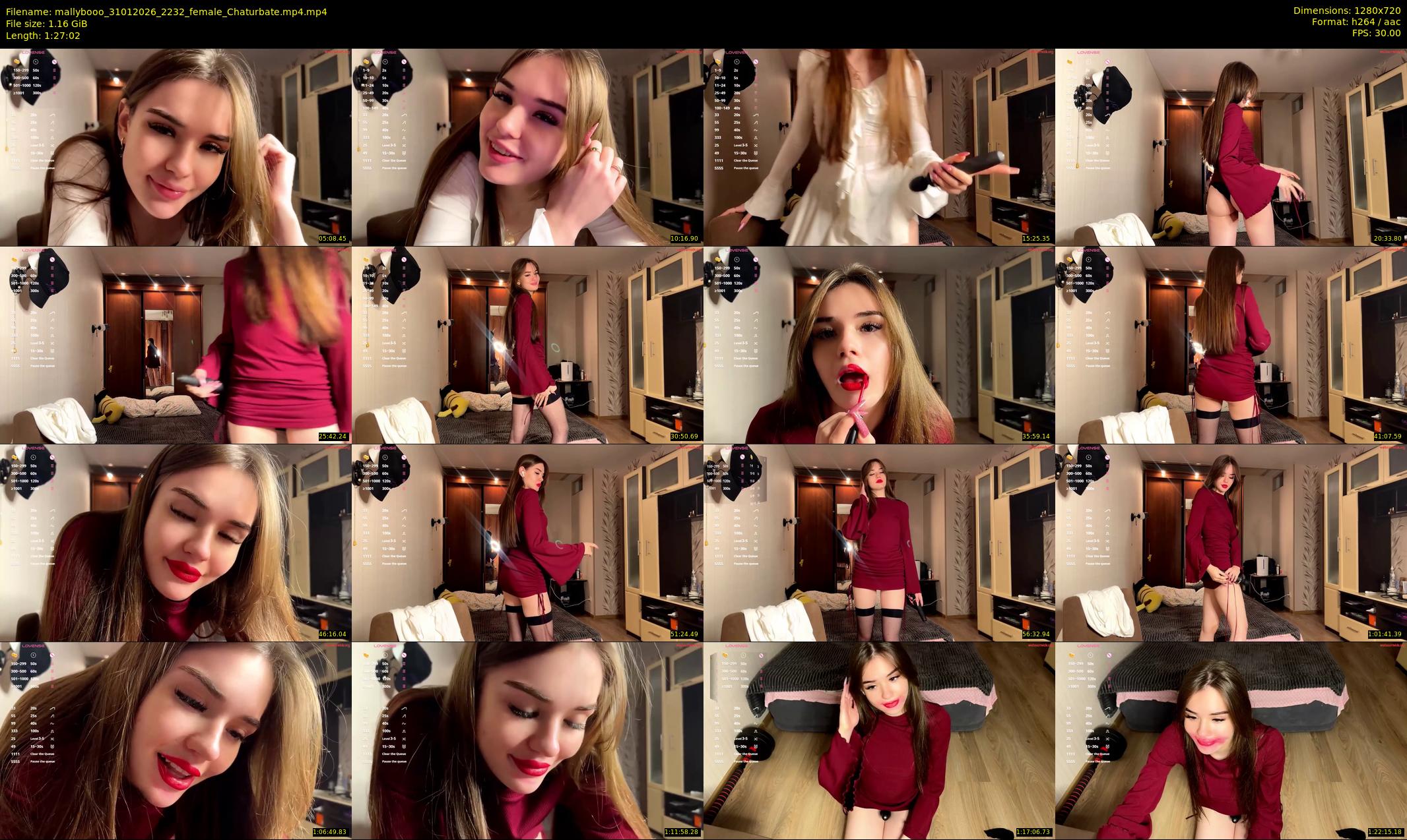 mallybooo — 88 minute Chaturbate female cam show recording, 720p, Jan 31, 2026