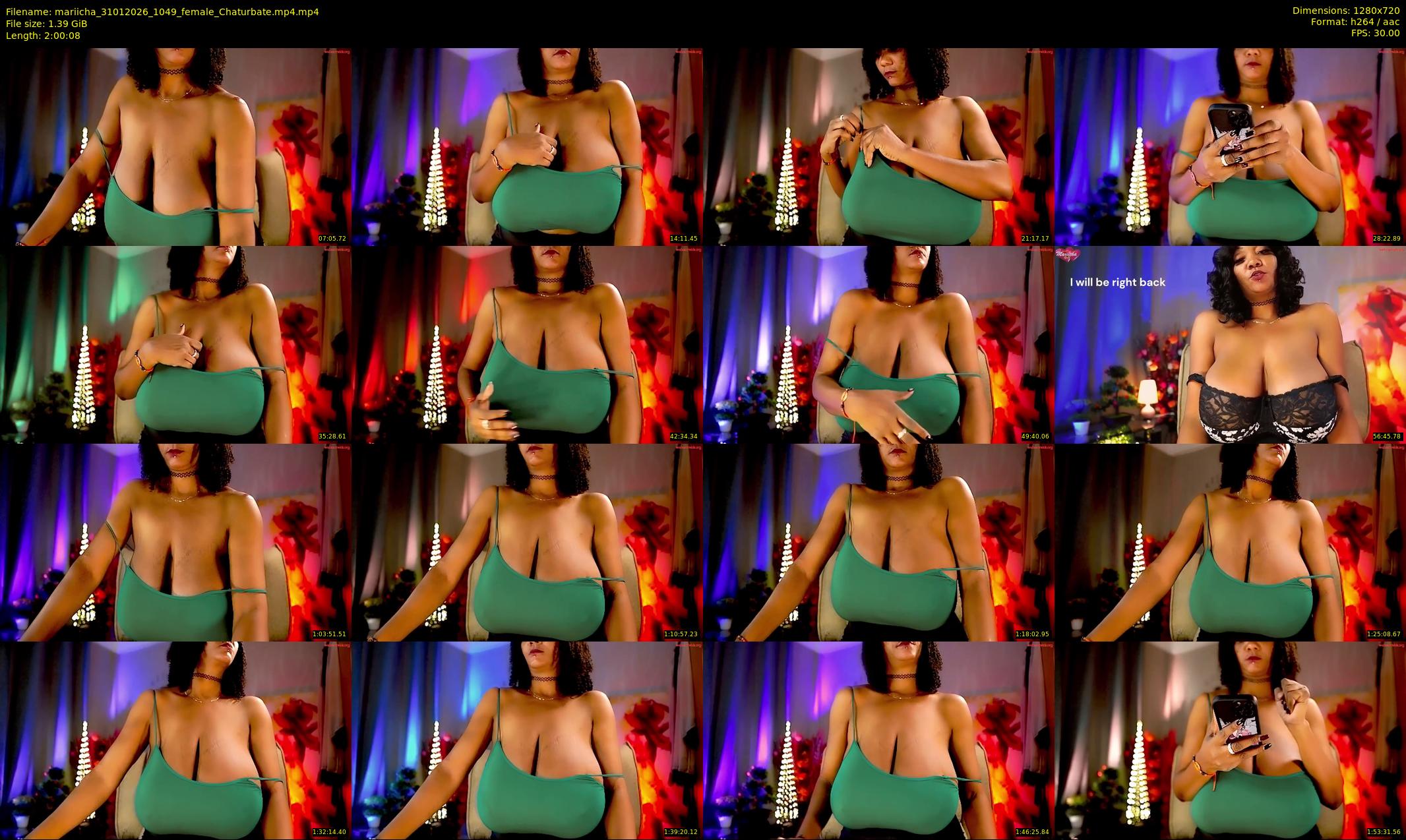 mariicha — 121 minute Chaturbate female cam show recording, 720p, Jan 31, 2026