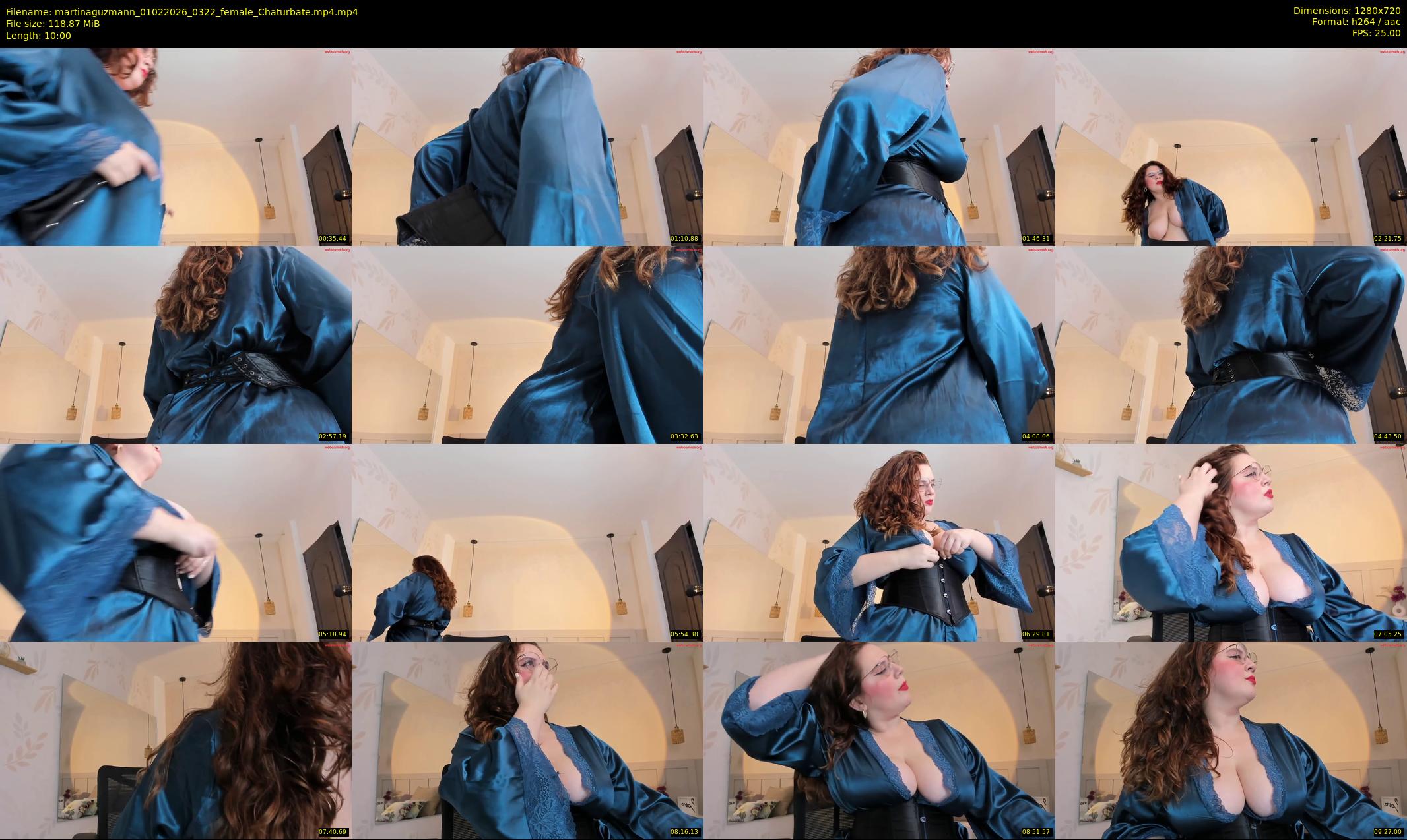 martinaguzmann — 10 minute Chaturbate female cam show recording, 720p, Feb 1, 2026