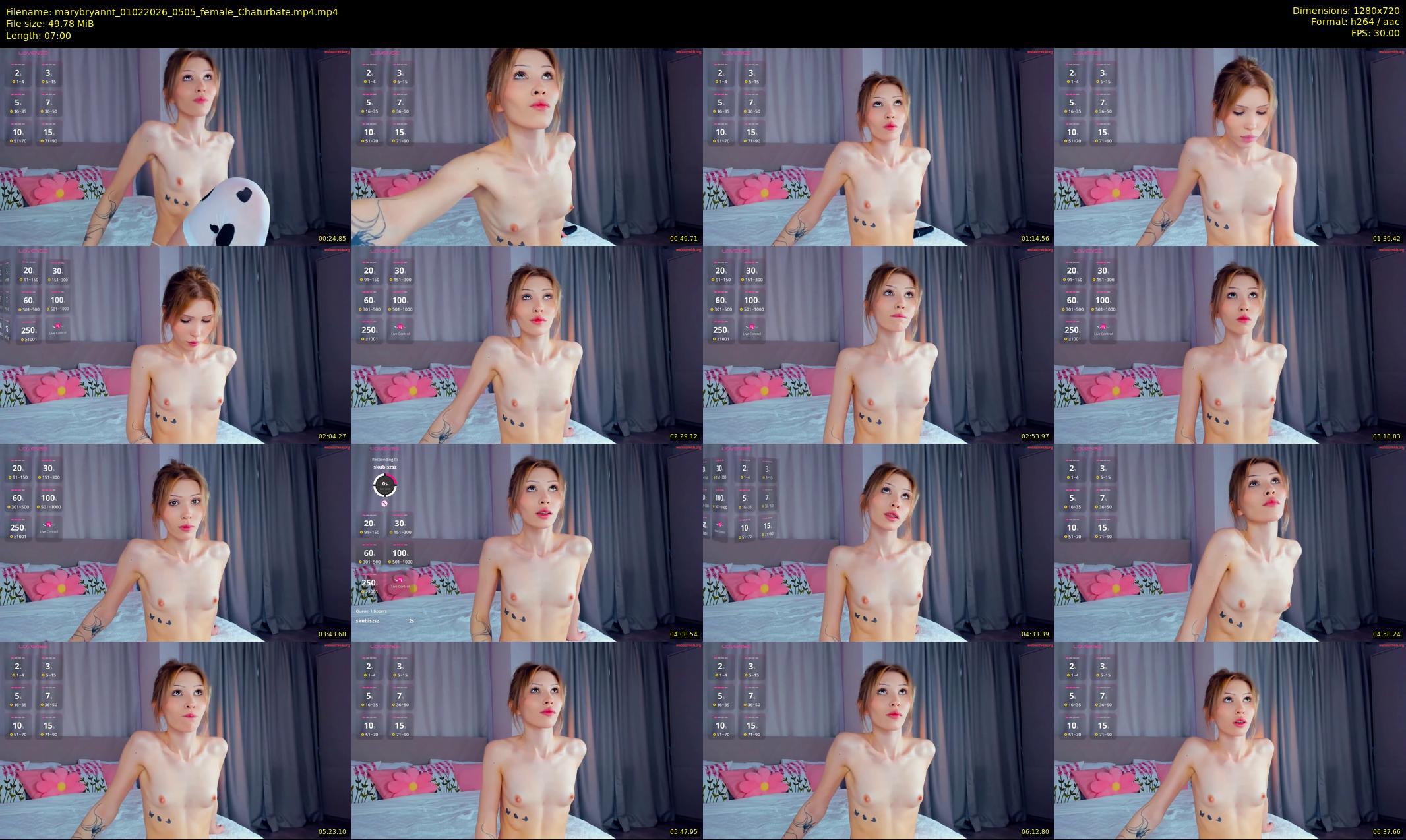 marybryannt — 7 minute Chaturbate female cam show recording, 720p, Feb 1, 2026