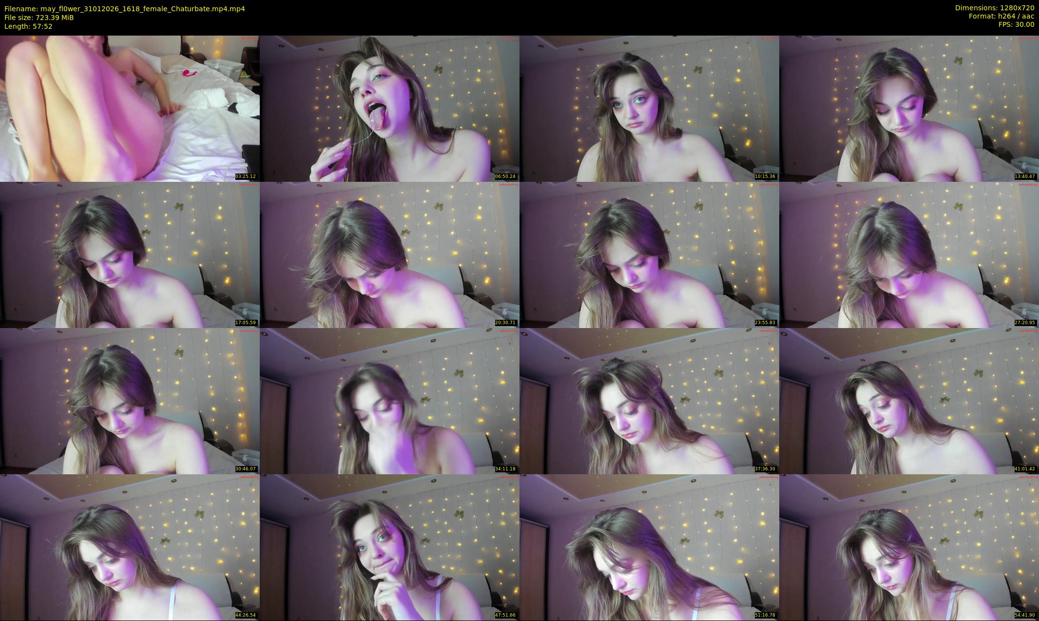 may_fl0wer — 58 minute Chaturbate female cam show recording, 720p, Jan 31, 2026