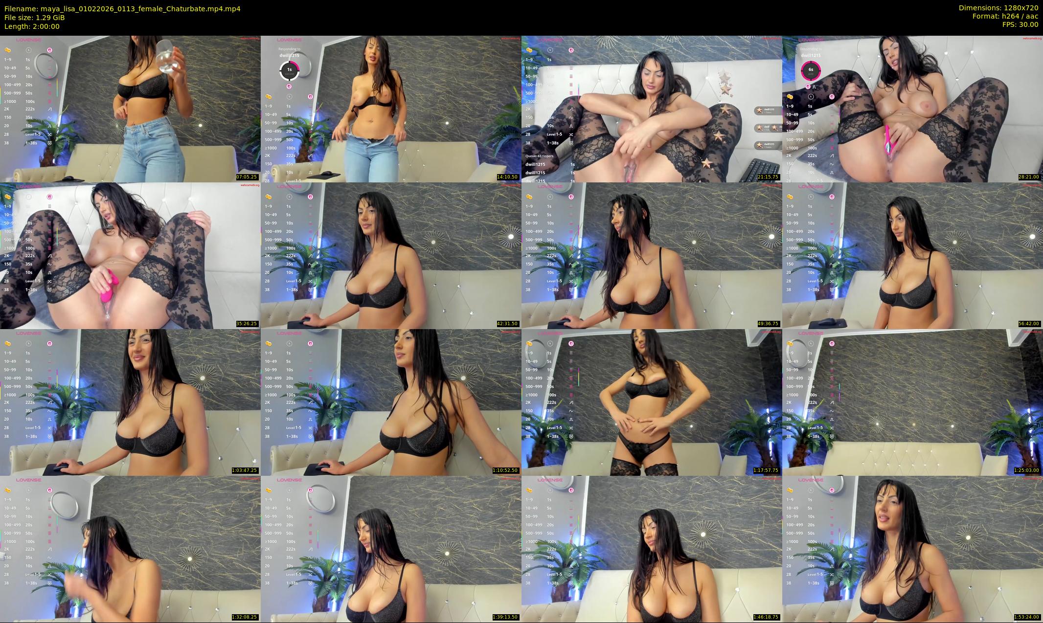 maya_lisa — 120 minute Chaturbate female cam show recording, 720p, Feb 1, 2026