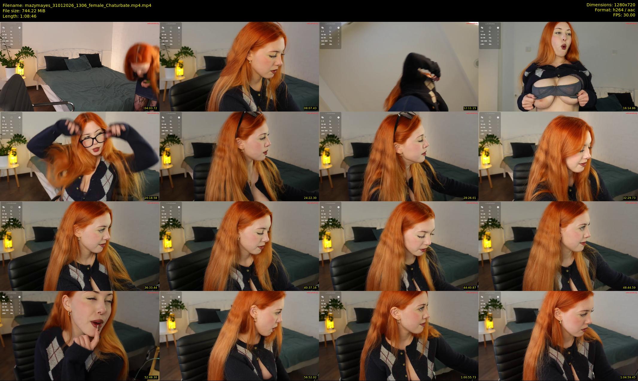 mazymayes — 69 minute Chaturbate female cam show recording, 720p, Jan 31, 2026