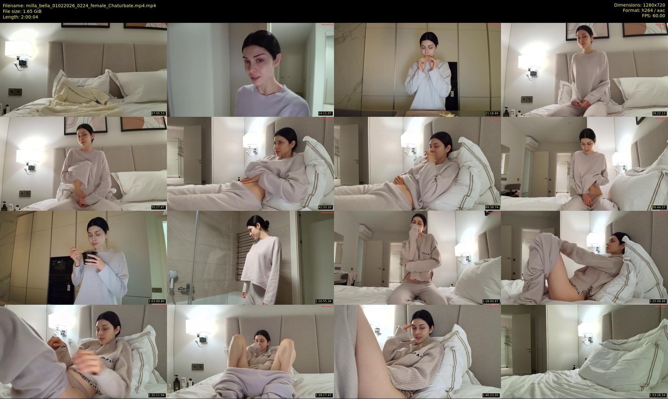 milla_bella — 121 minute Chaturbate female cam show recording, 720p, Feb 1, 2026
