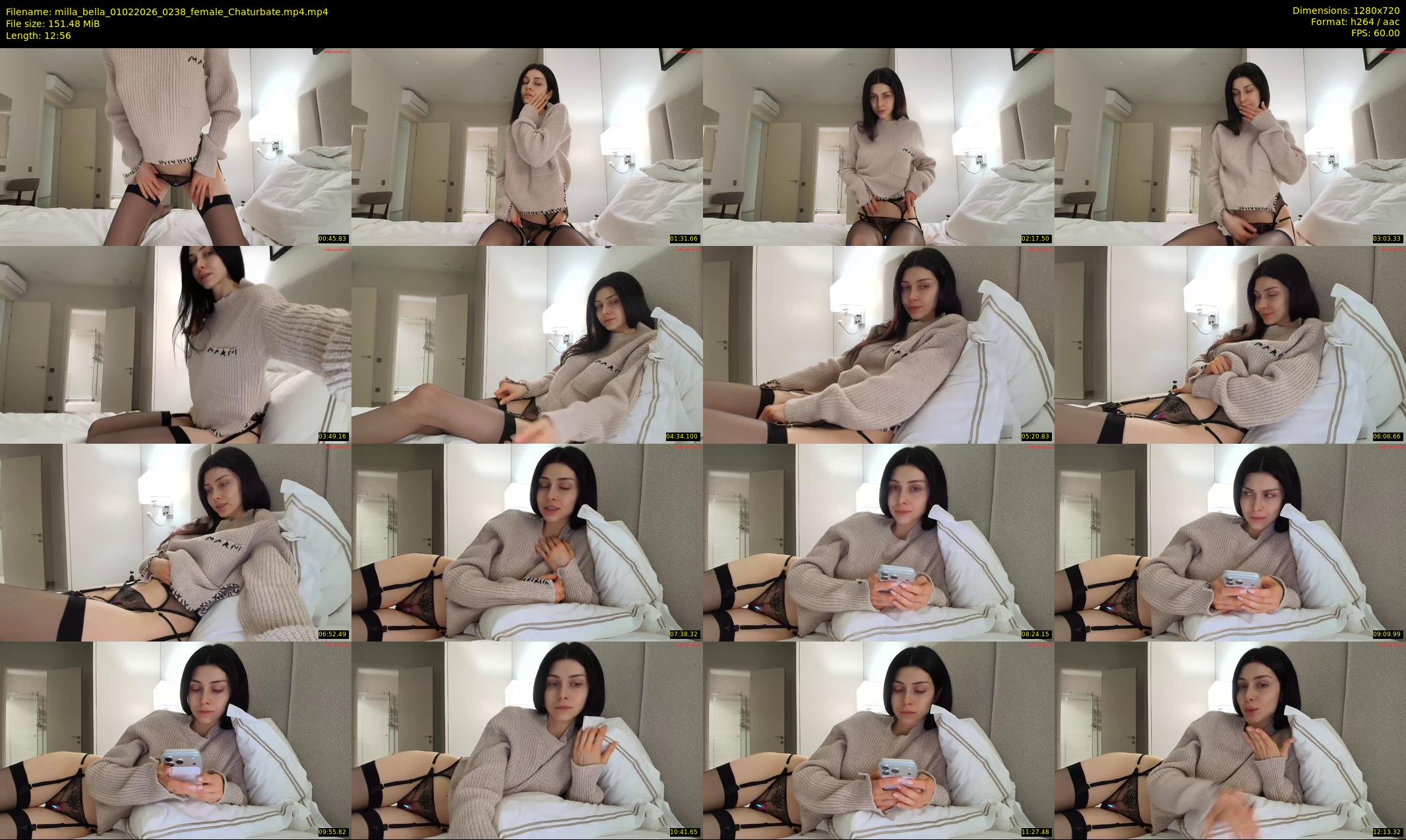 milla_bella — 13 minute Chaturbate female cam show recording, 720p, Feb 1, 2026