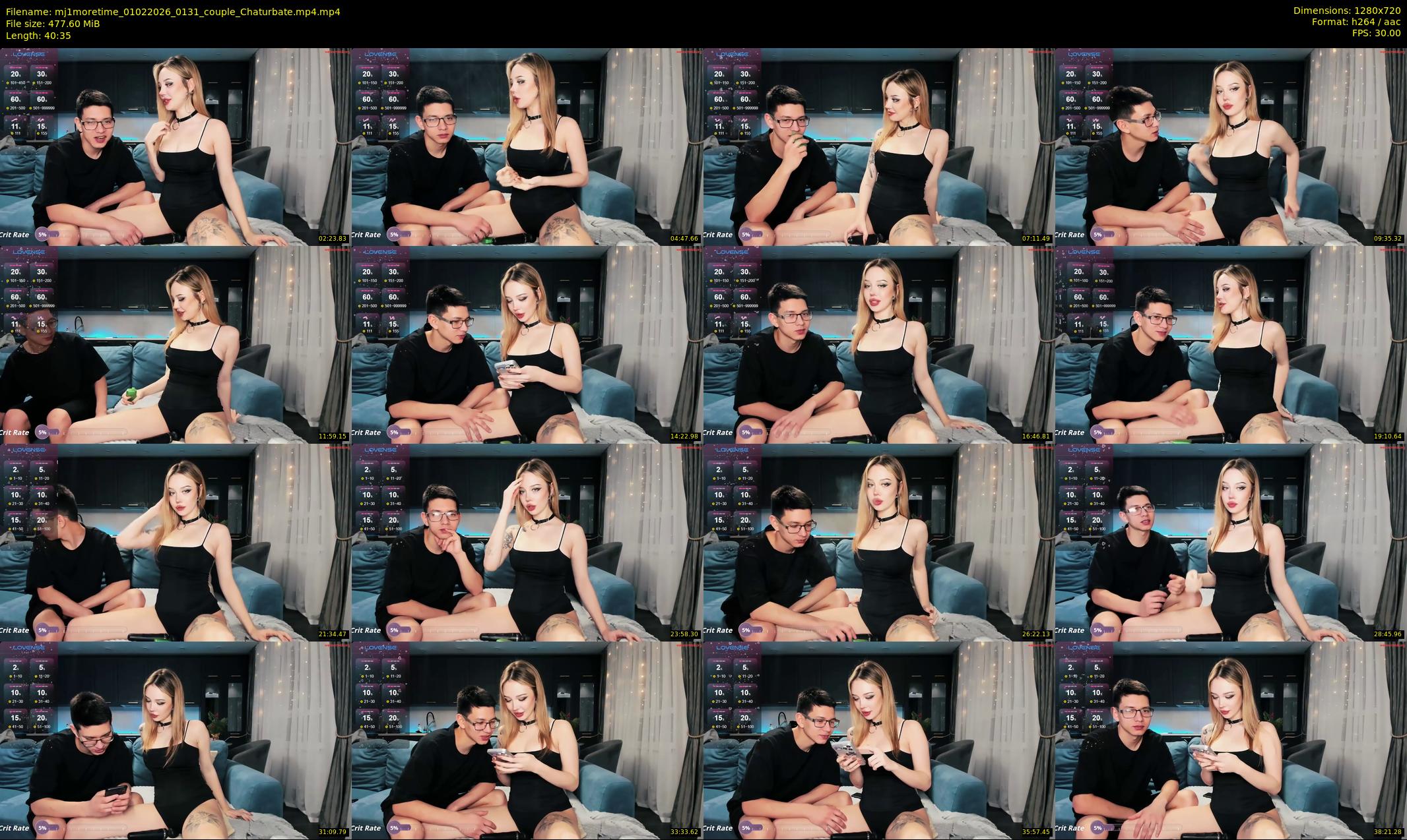 mj1moretime — 41 minute Chaturbate couple cam show recording, 720p, Feb 1, 2026