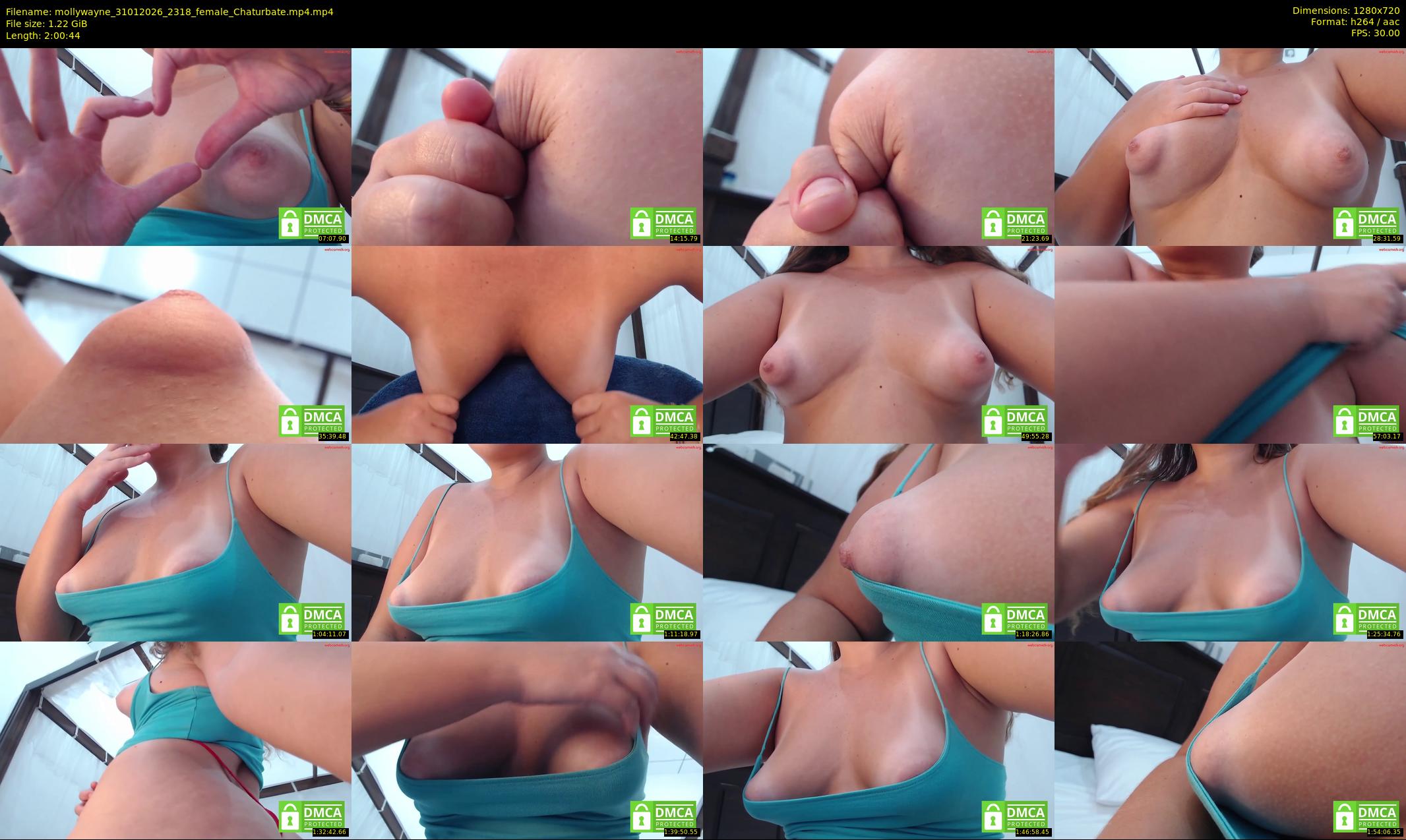 mollywayne — 121 minute Chaturbate female cam show recording, 720p, Jan 31, 2026