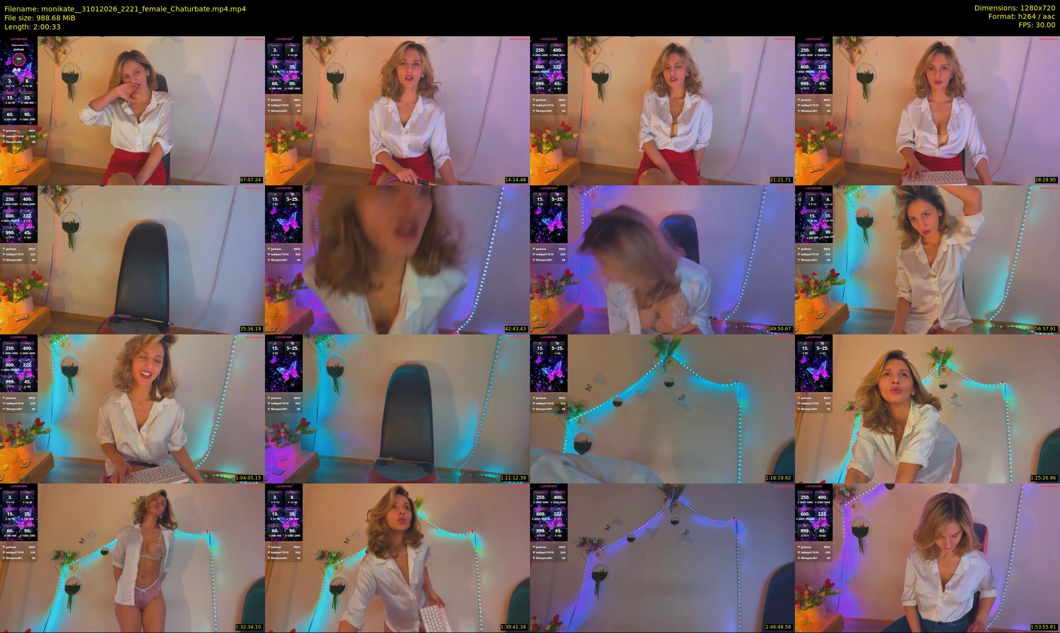 monikate_ — 121 minute Chaturbate couple cam show recording, 720p, Jan 31, 2026