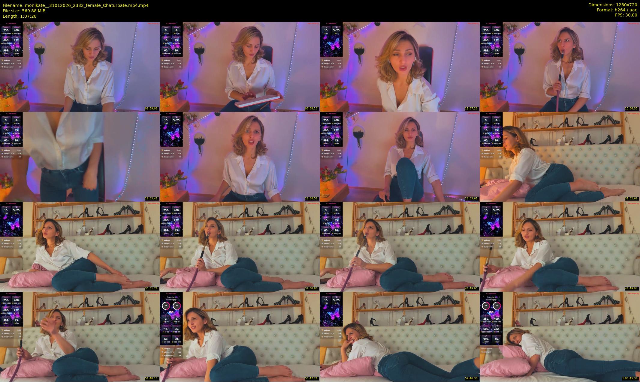 monikate_ — 68 minute Chaturbate couple cam show recording, 720p, Jan 31, 2026