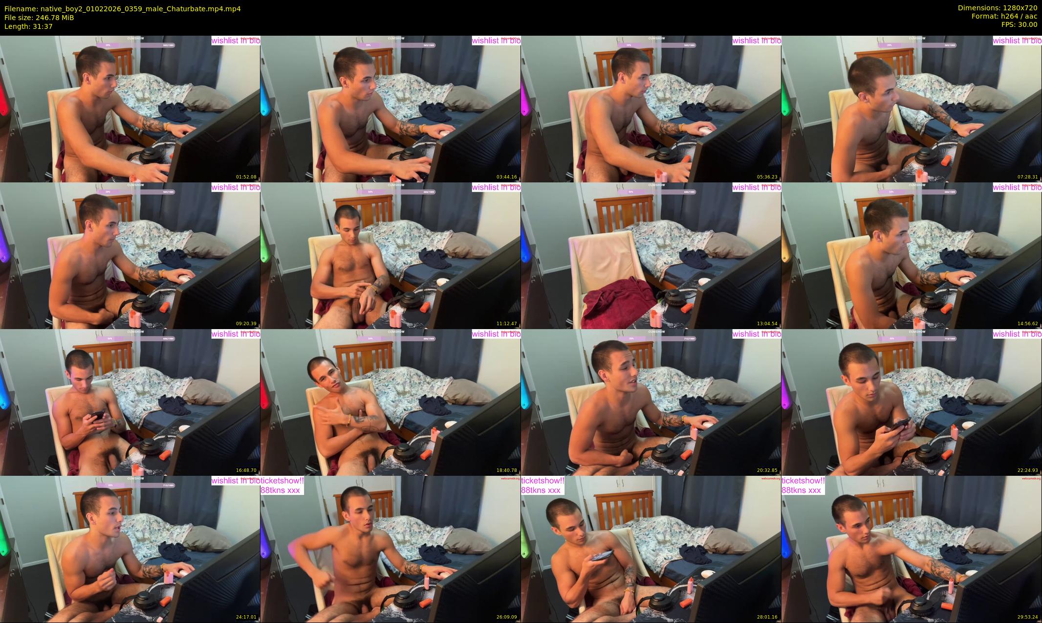 native_boy2 — 32 minute Chaturbate male cam show recording, 720p, Feb 1, 2026