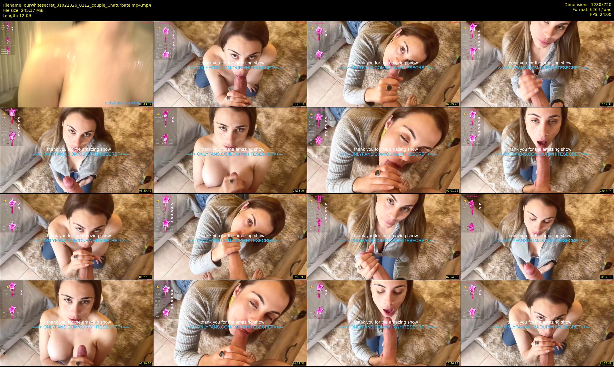ourwhitesecret — 13 minute Chaturbate couple cam show recording, 720p, Feb 1, 2026