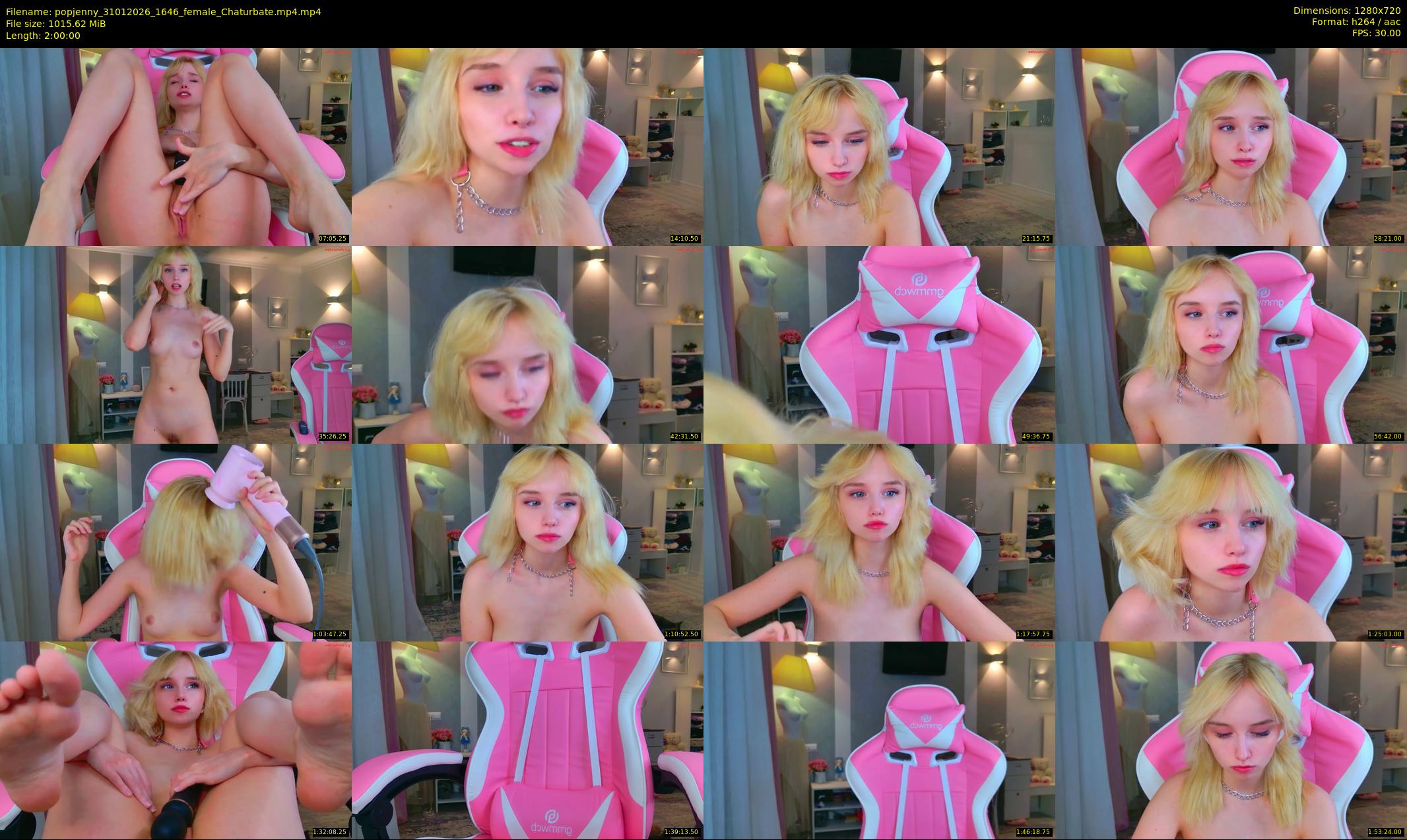 popjenny — 120 minute Chaturbate female cam show recording, 720p, Jan 31, 2026