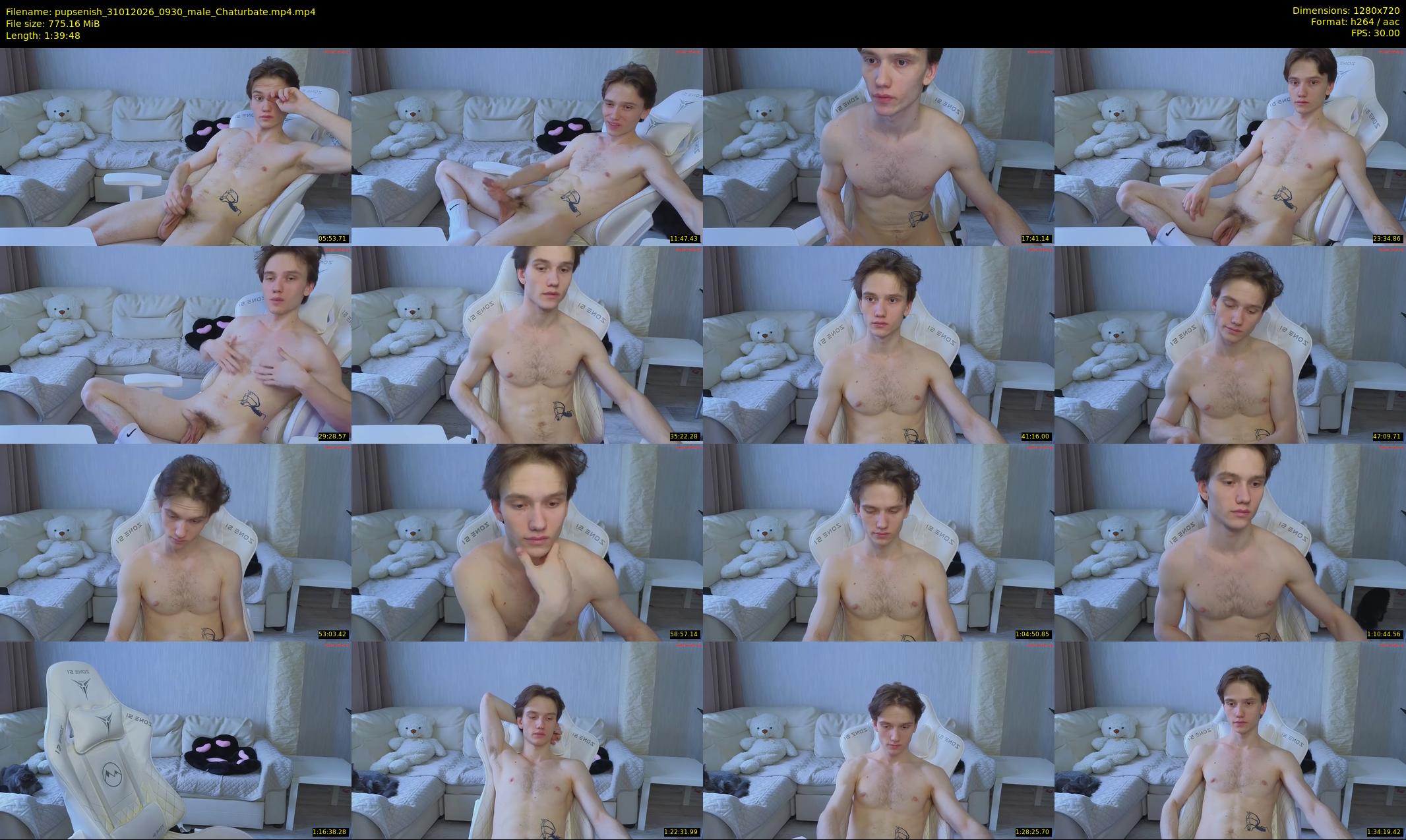 pupsenish — 100 minute Chaturbate male cam show recording, 720p, Jan 31, 2026