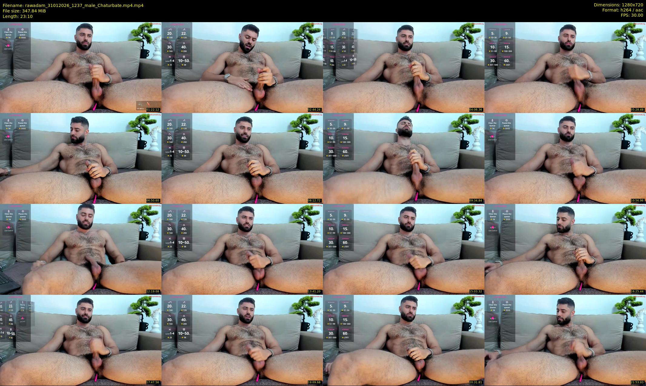 rawadam — 24 minute Chaturbate male cam show recording, 720p, Jan 31, 2026