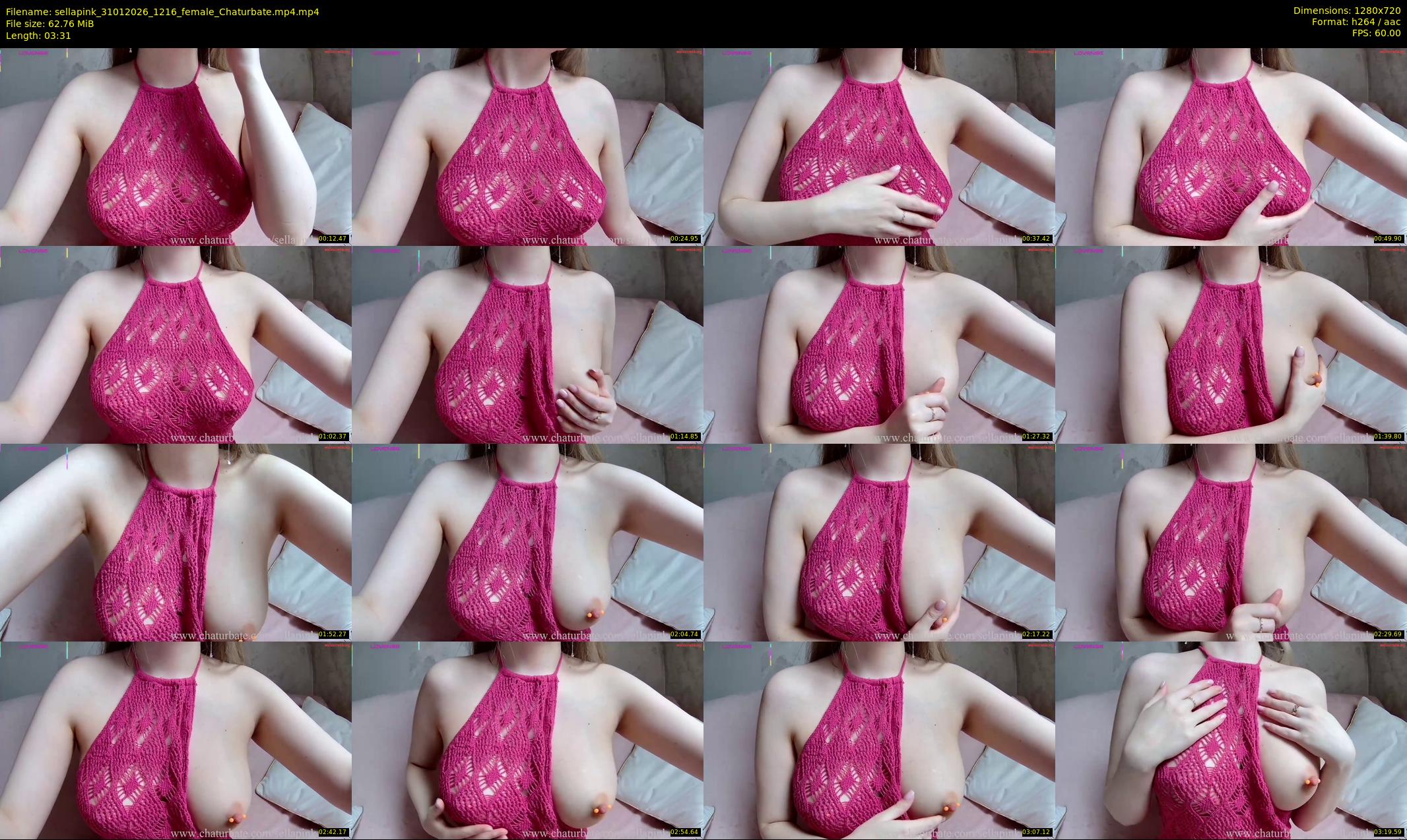 sellapink — 4 minute Chaturbate female cam show recording, 720p, Jan 31, 2026