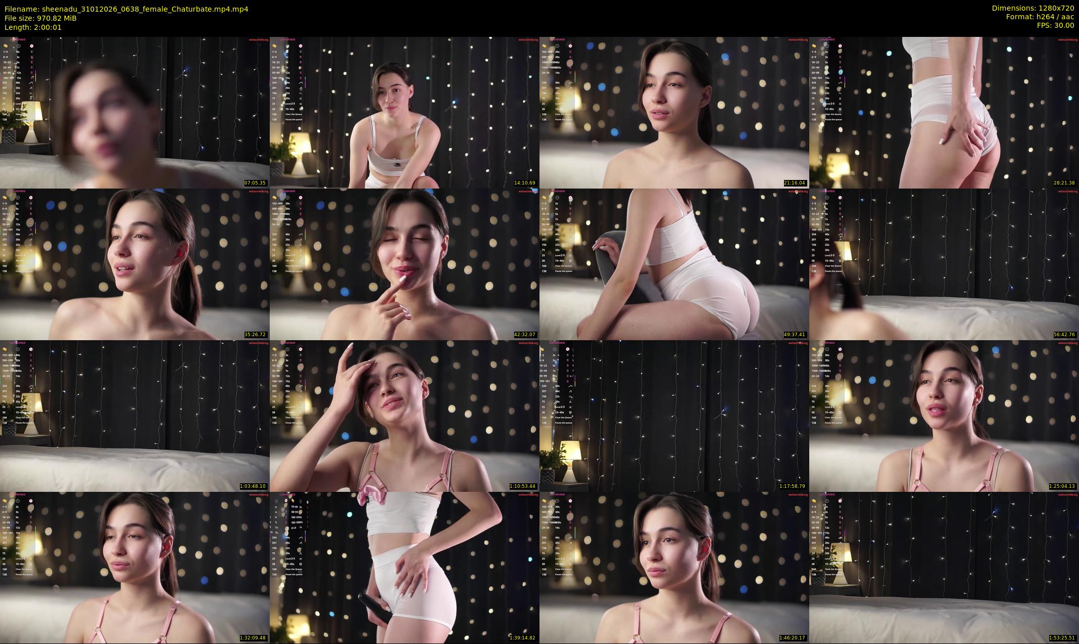 sheenadu — 121 minute Chaturbate female cam show recording, 720p, Jan 31, 2026