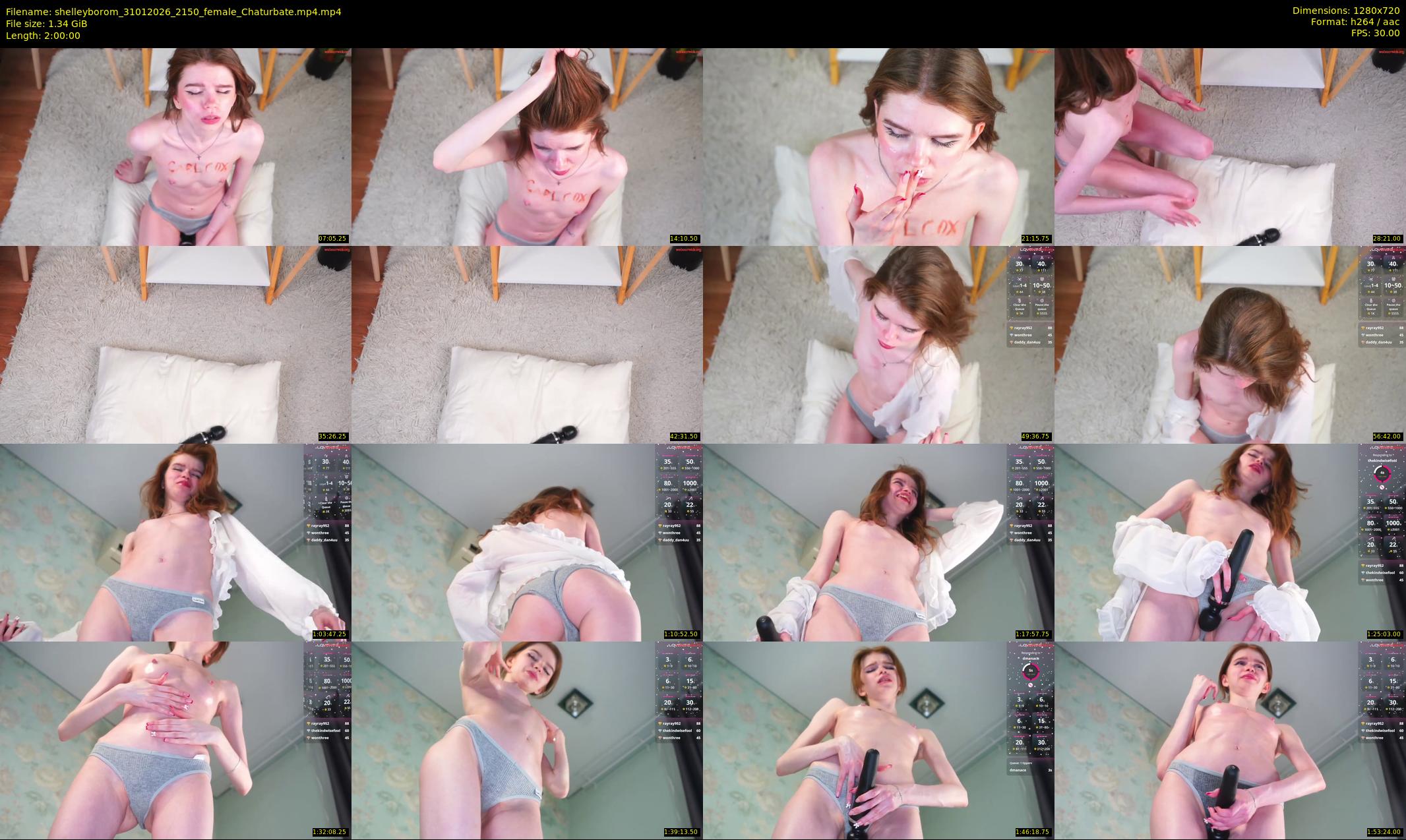 shelleyborom — 120 minute Chaturbate female cam show recording, 720p, Jan 31, 2026