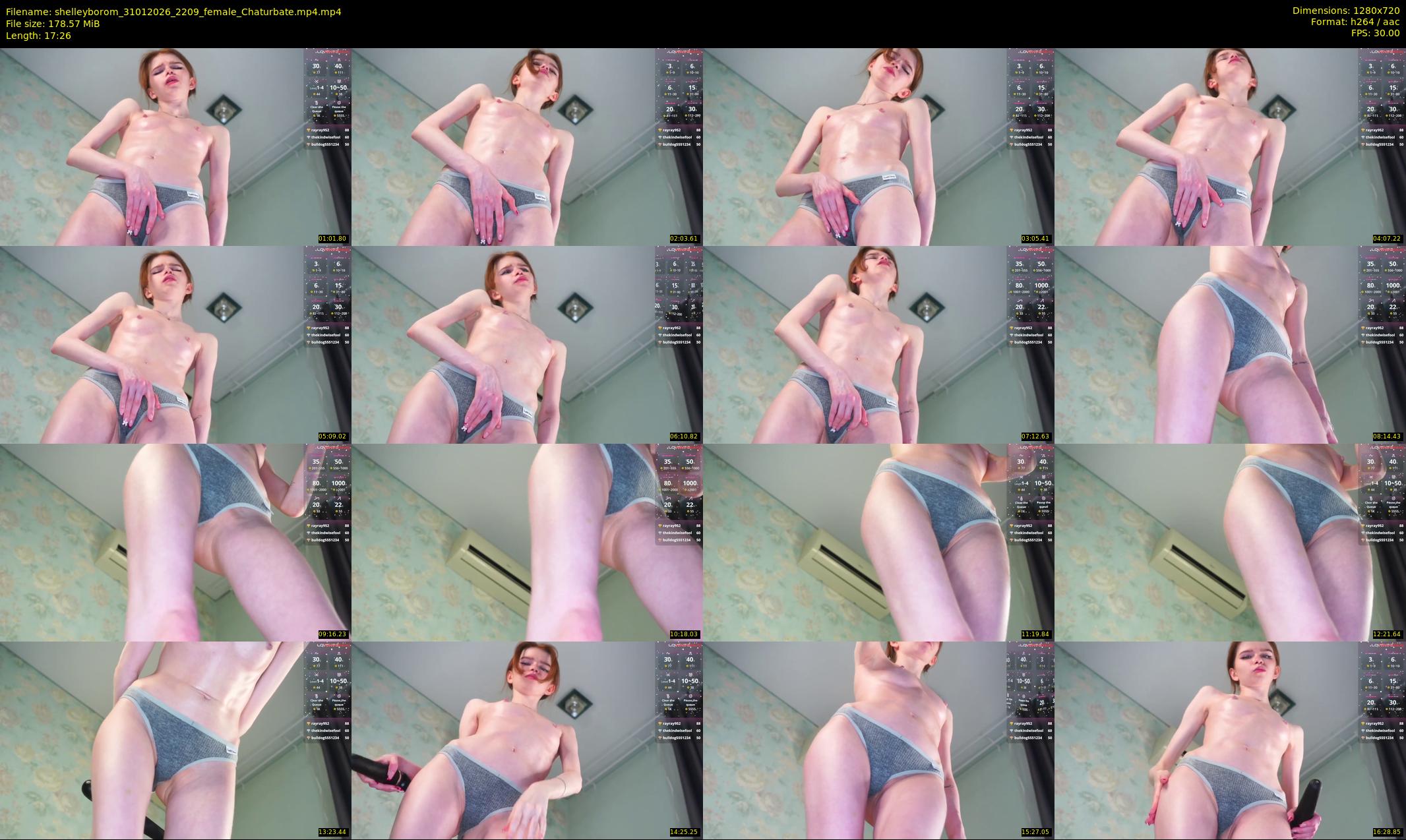 shelleyborom — 18 minute Chaturbate female cam show recording, 720p, Jan 31, 2026
