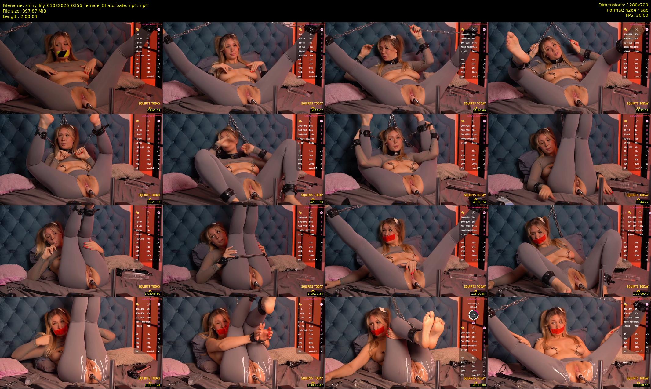 shiny_lily — 121 minute Chaturbate female cam show recording, 720p, Feb 1, 2026