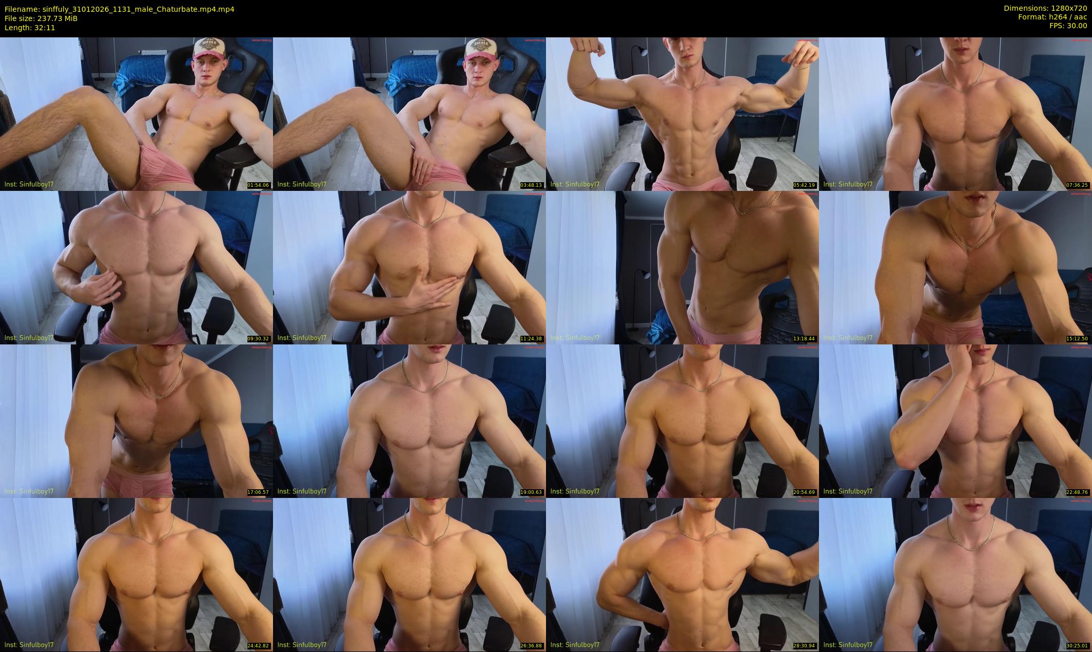 sinffuly — 33 minute Chaturbate male cam show recording, 720p, Jan 31, 2026