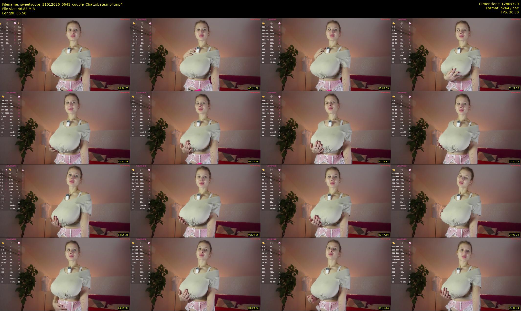 sweetyoops — 6 minute Chaturbate female cam show recording, 720p, Jan 31, 2026