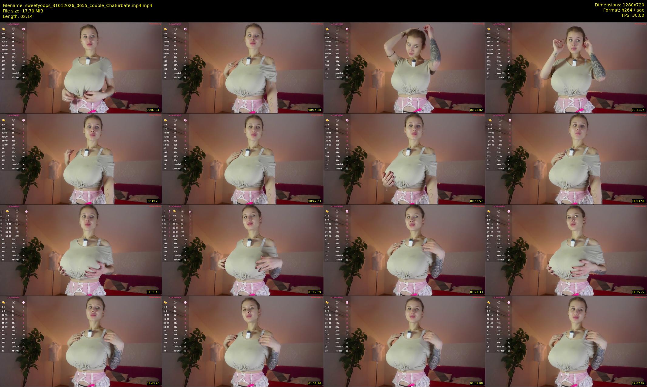 sweetyoops — 3 minute Chaturbate female cam show recording, 720p, Jan 31, 2026