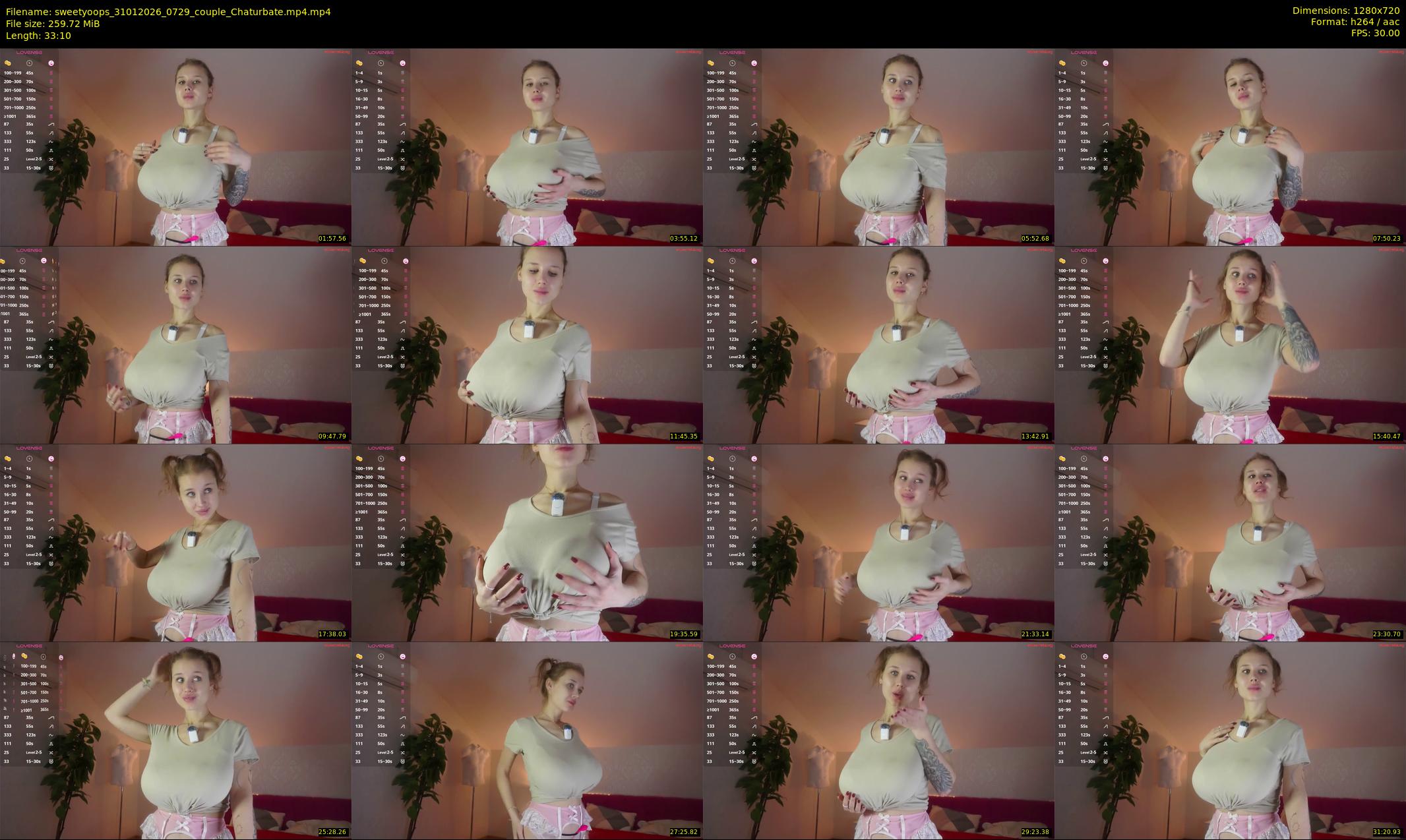 sweetyoops — 34 minute Chaturbate female cam show recording, 720p, Jan 31, 2026
