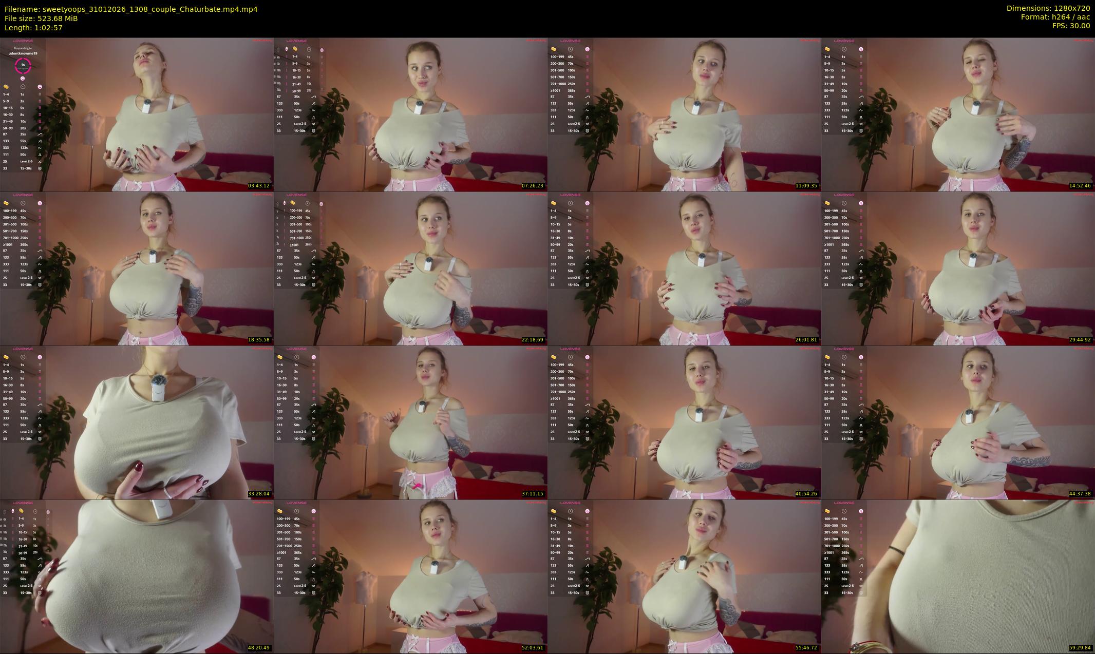 sweetyoops — 63 minute Chaturbate female cam show recording, 720p, Jan 31, 2026