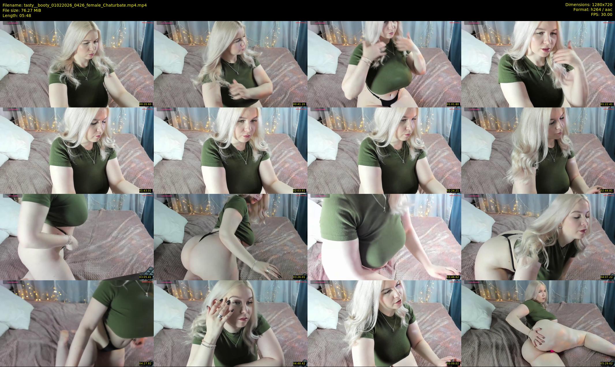 tasty__booty — 6 minute Chaturbate female cam show recording, 720p, Feb 1, 2026