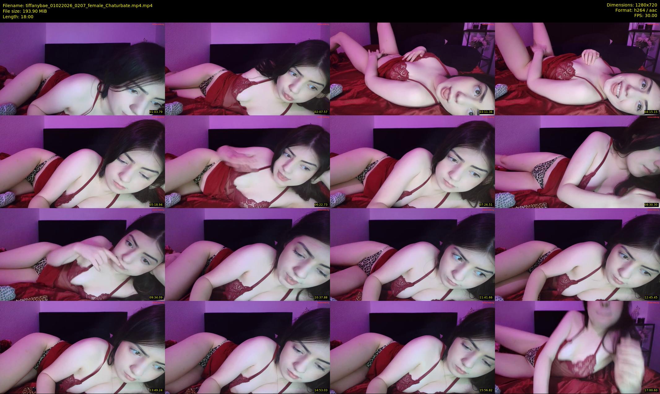 tiffanybae — 18 minute Chaturbate female cam show recording, 720p, Feb 1, 2026