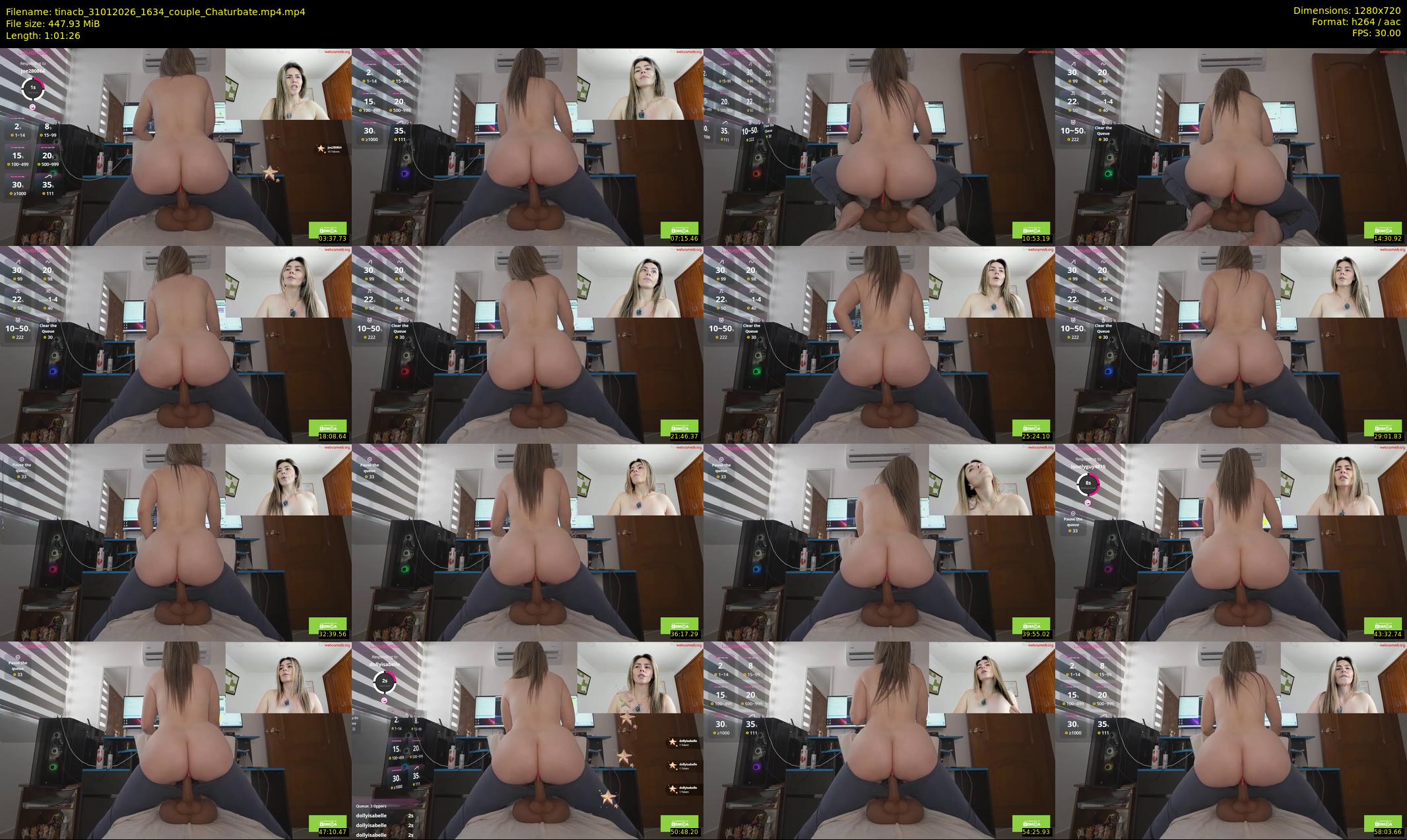 tinacb — 62 minute Chaturbate female cam show recording, 720p, Jan 31, 2026