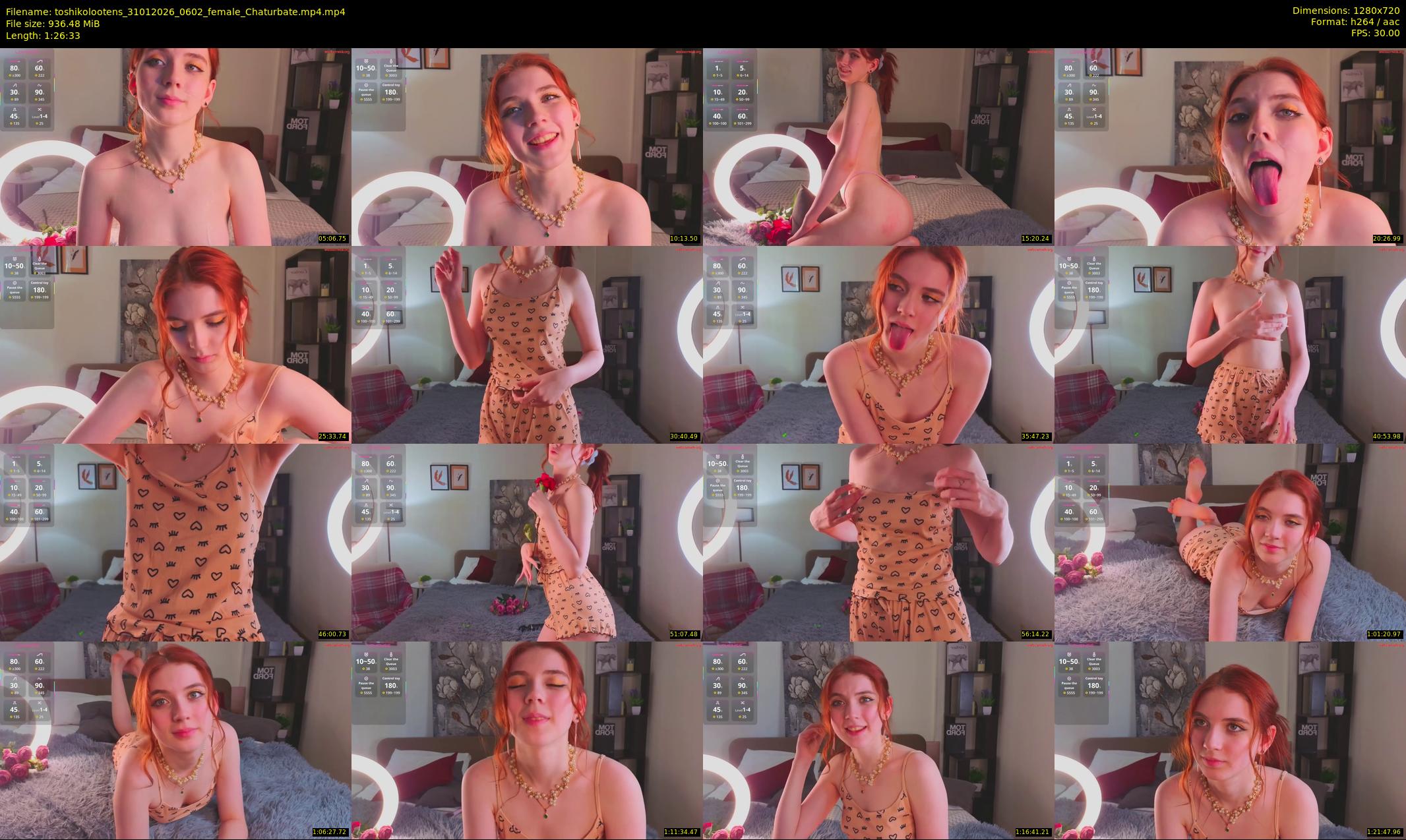 toshikolootens — 87 minute Chaturbate female cam show recording, 720p, Jan 31, 2026