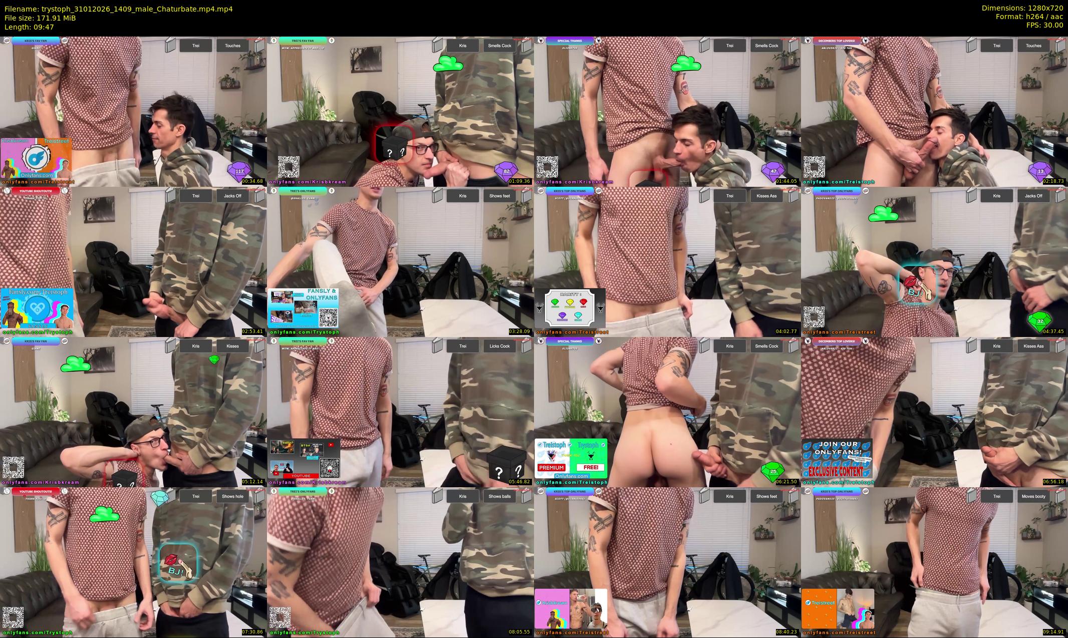 trystoph — 10 minute Chaturbate male cam show recording, 720p, Jan 31, 2026