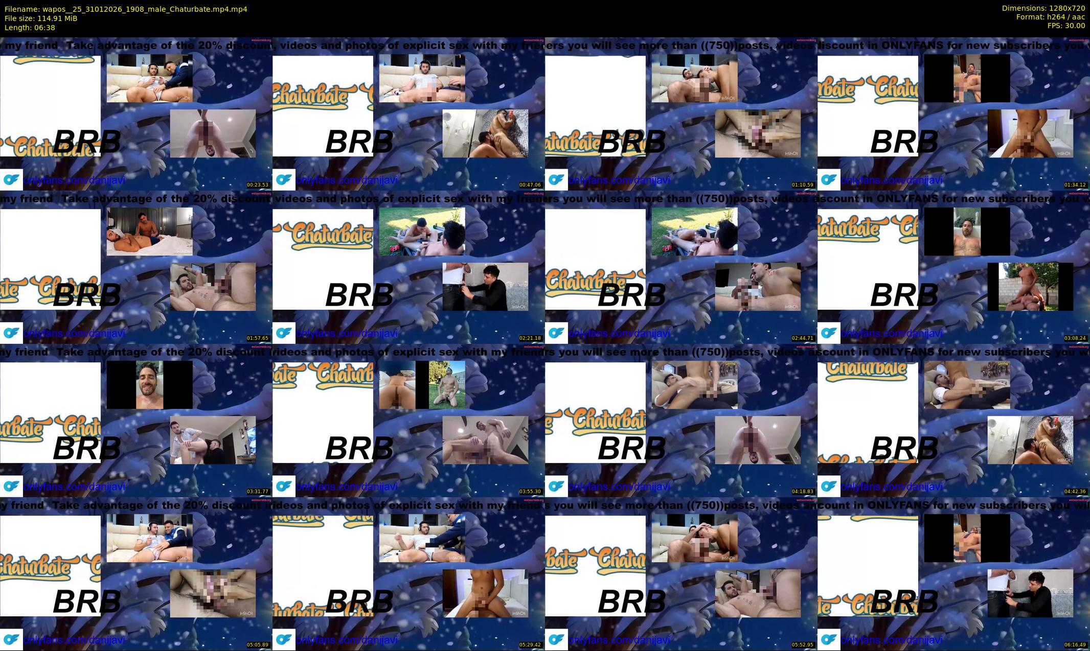 wapos__25 — 7 minute Chaturbate male cam show recording, 720p, Jan 31, 2026