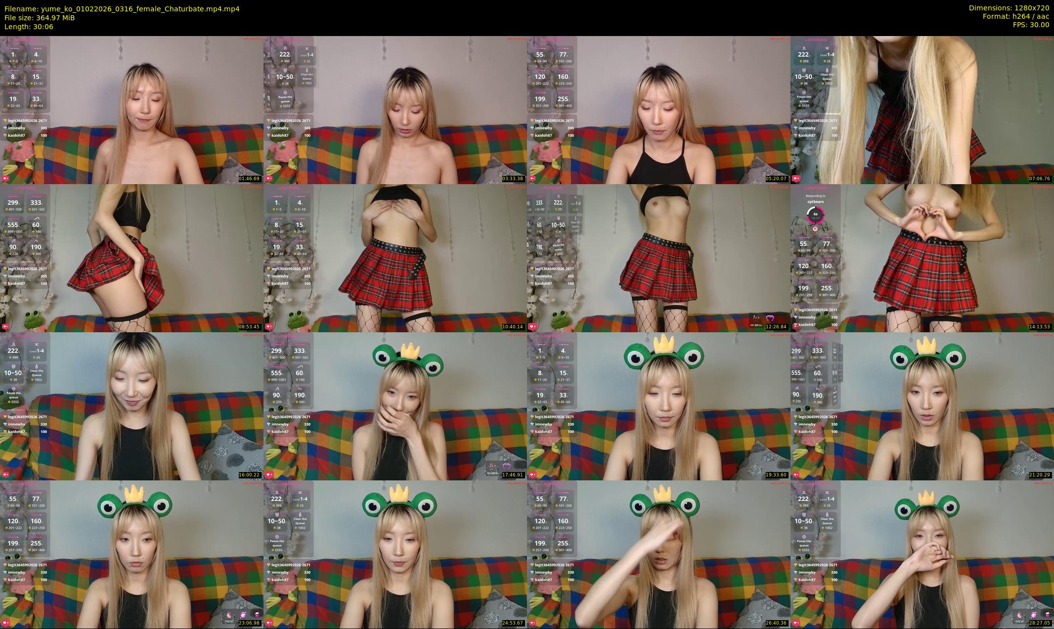 yume_ko — 31 minute Chaturbate female cam show recording, 720p, Feb 1, 2026