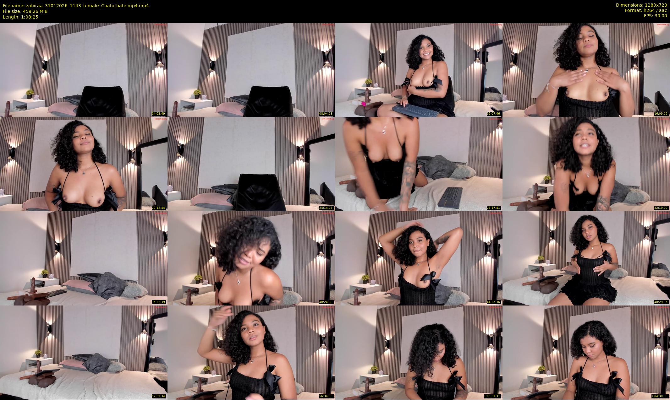 zafiiraa — 69 minute Chaturbate female cam show recording, 720p, Jan 31, 2026