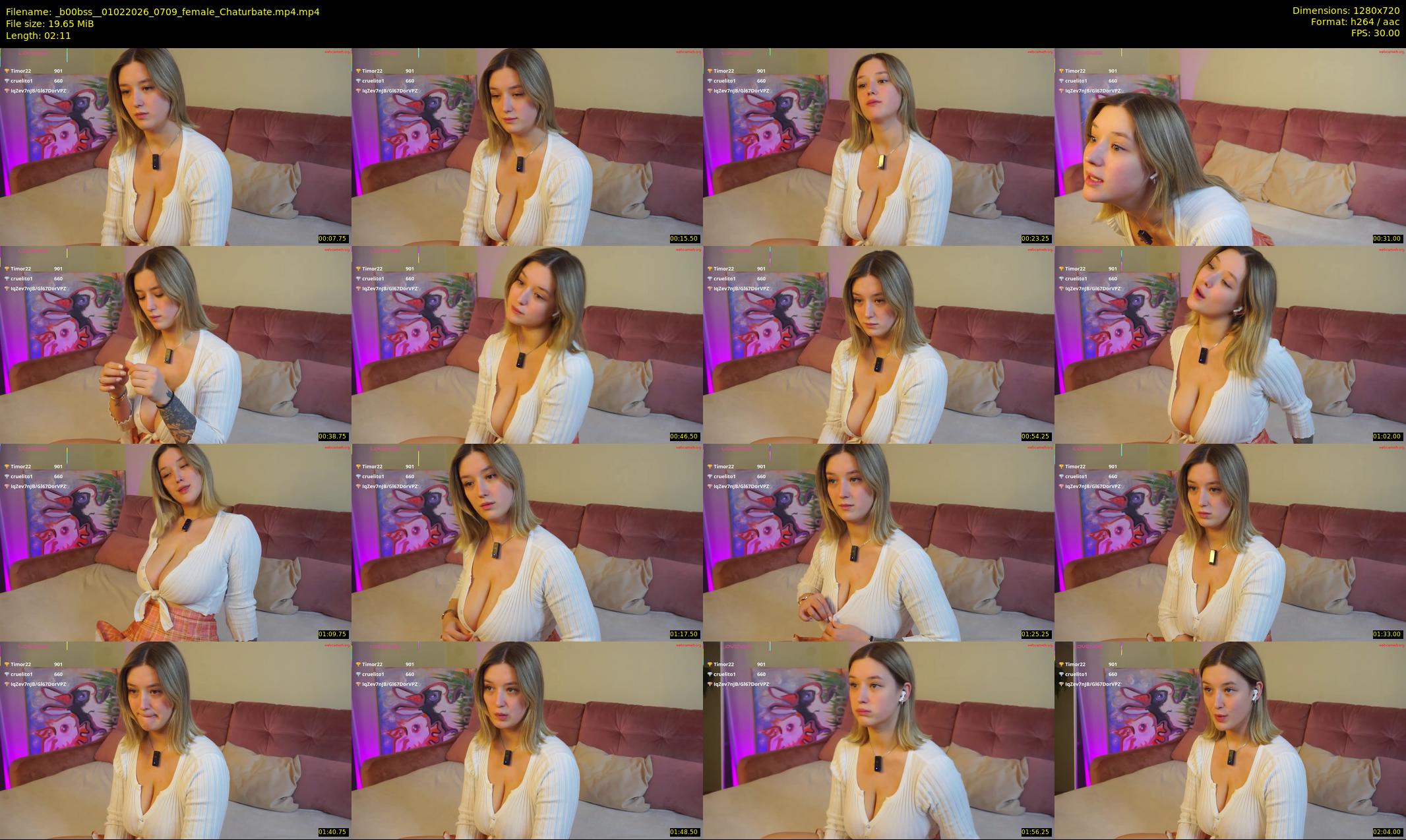_b00bss_ — 3 minute Chaturbate female cam show recording, 720p, Feb 1, 2026