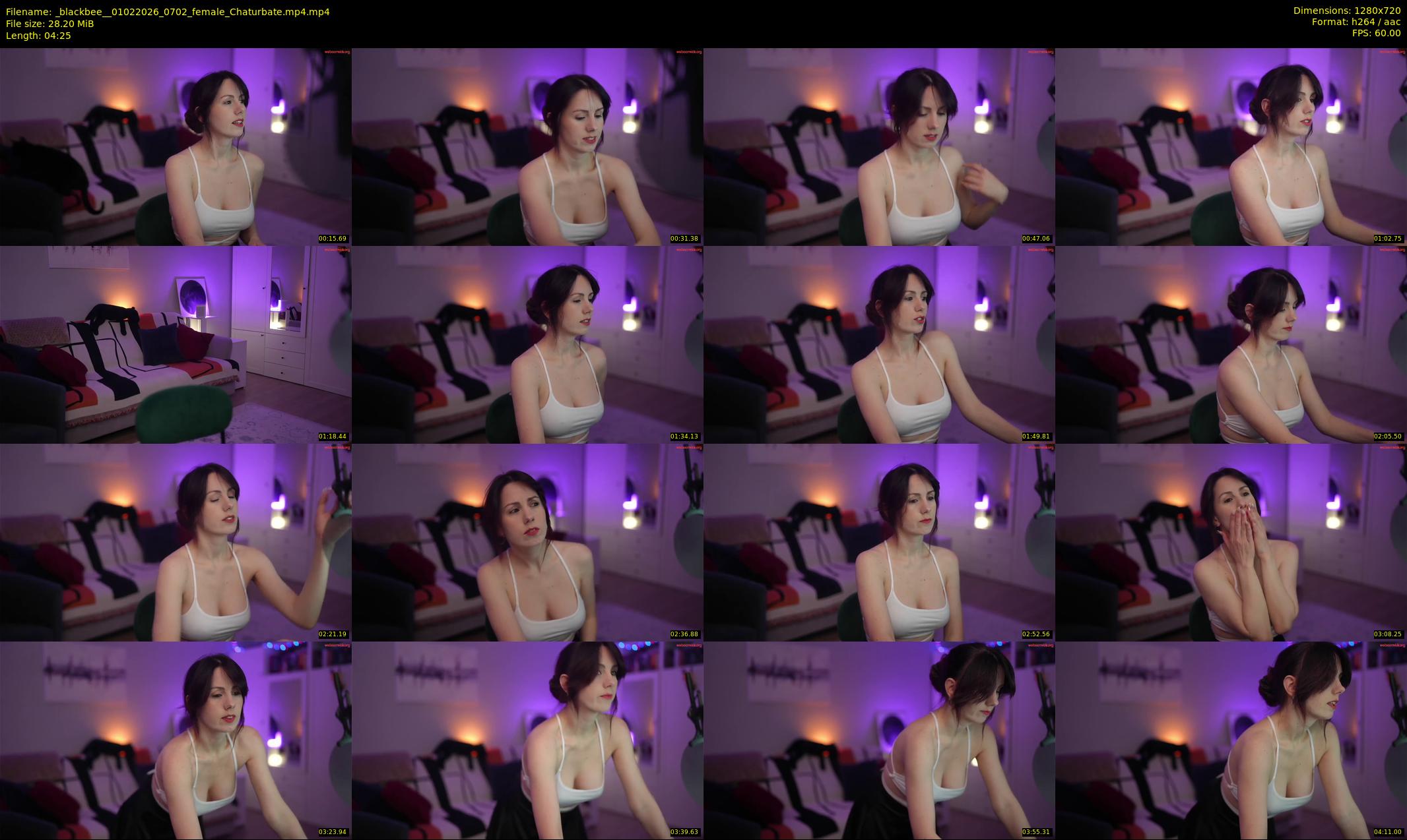 _blackbee_ — 5 minute Chaturbate female cam show recording, 720p, Feb 1, 2026